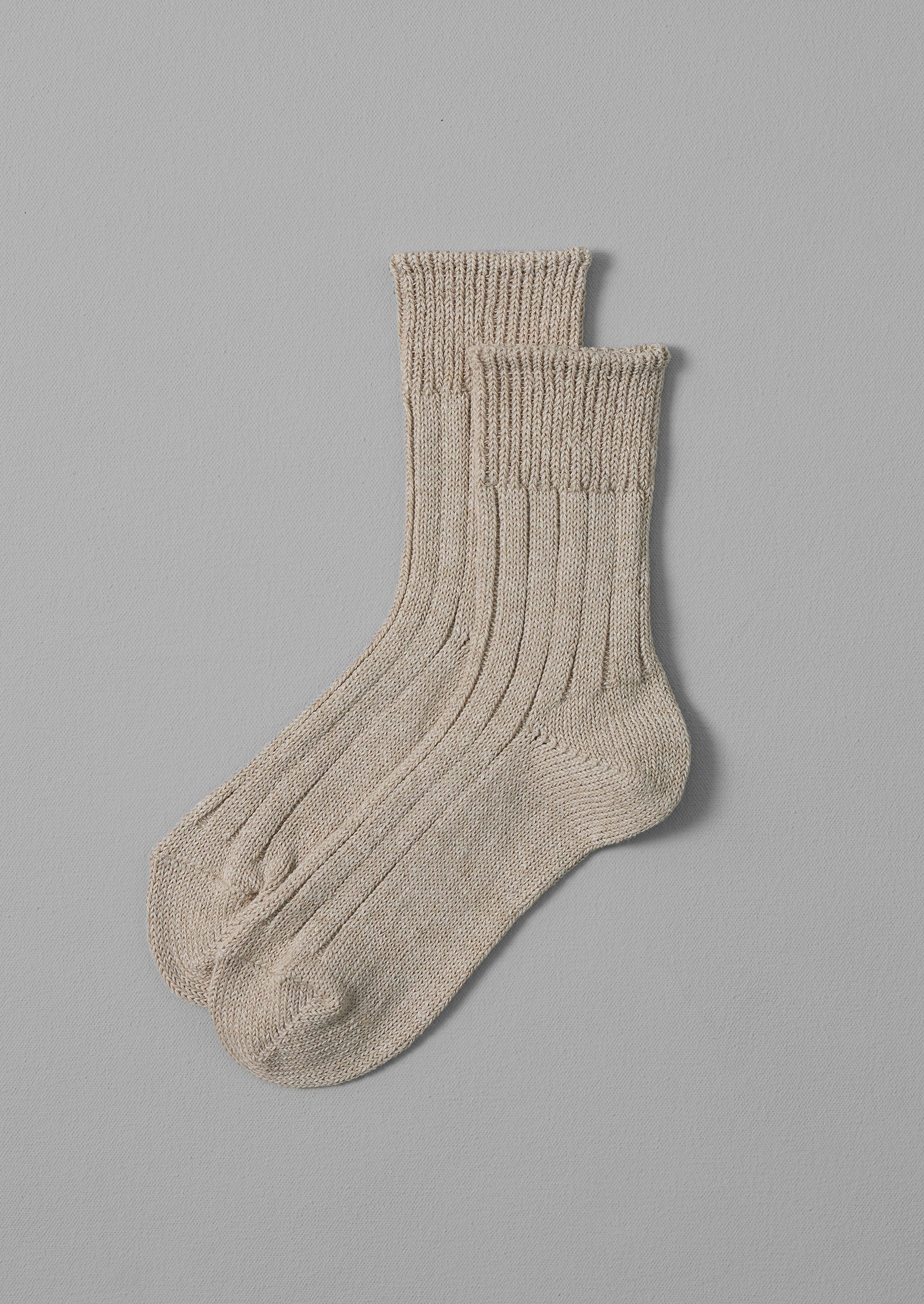 Decka Linen Socks | Ecru