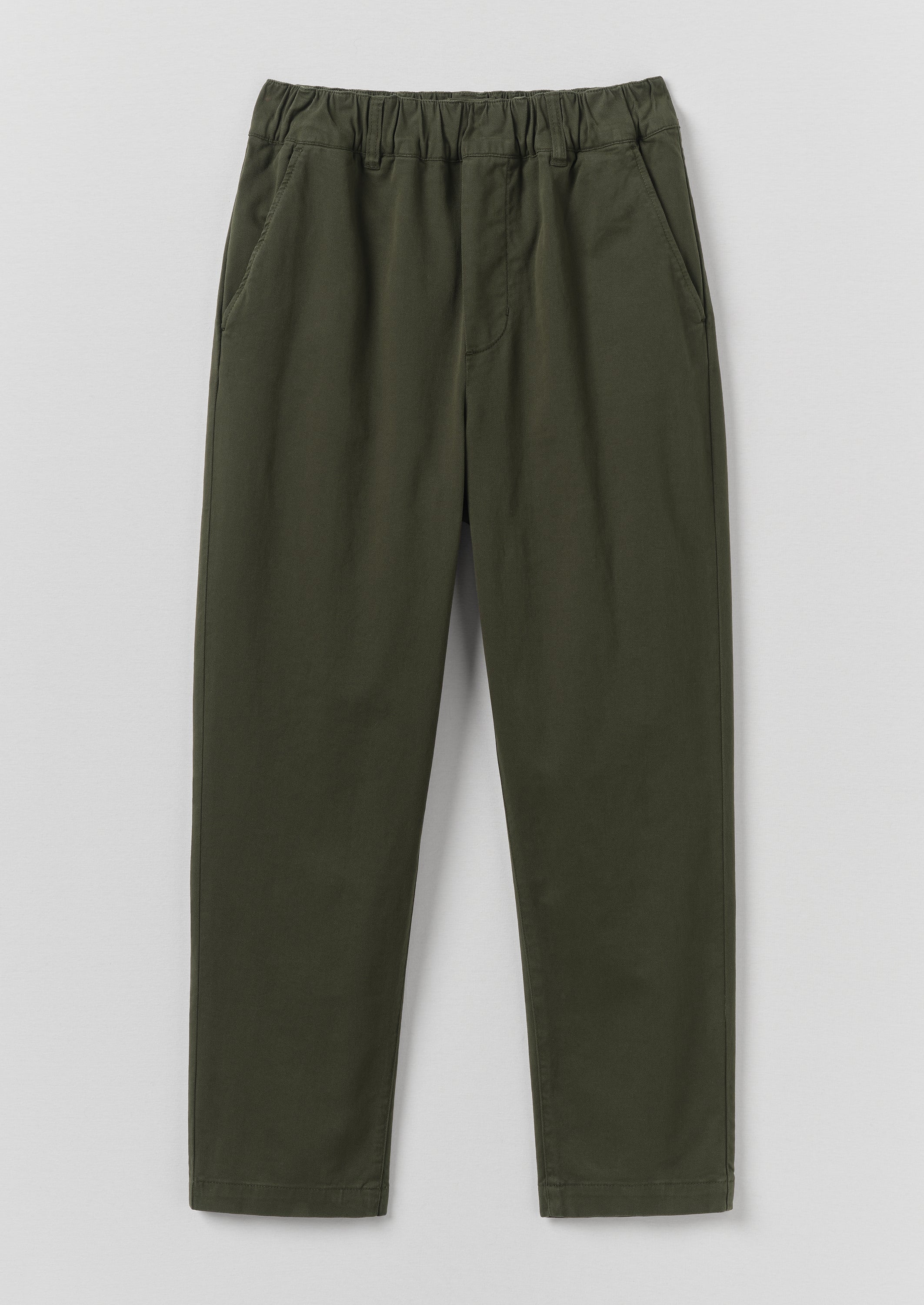 Gabi Cotton Pull On Trousers | Loden 7 Gabi Cotton Pull On Trousers | Loden