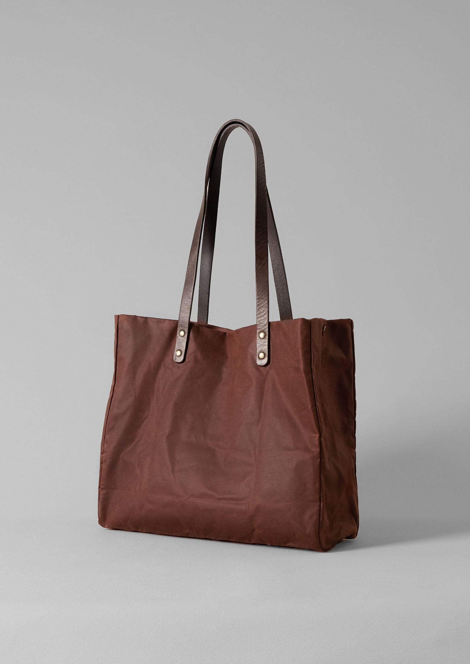 Kate Sheridan Waxed Cotton Tote | Chestnut 3 Kate Sheridan Waxed Cotton Tote | Chestnut