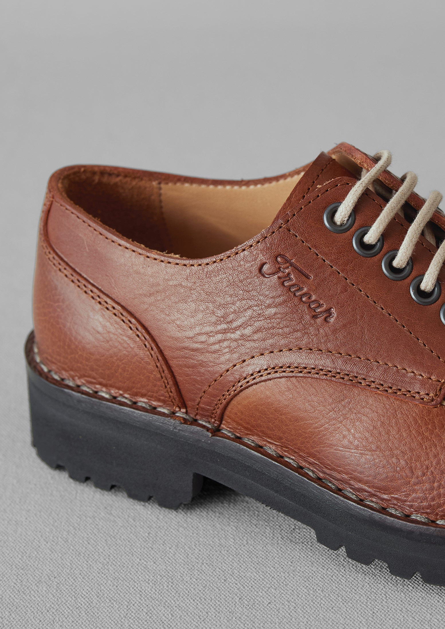 Fracap Leather Postman Shoes | Brown 4 Fracap Leather Postman Shoes | Brown