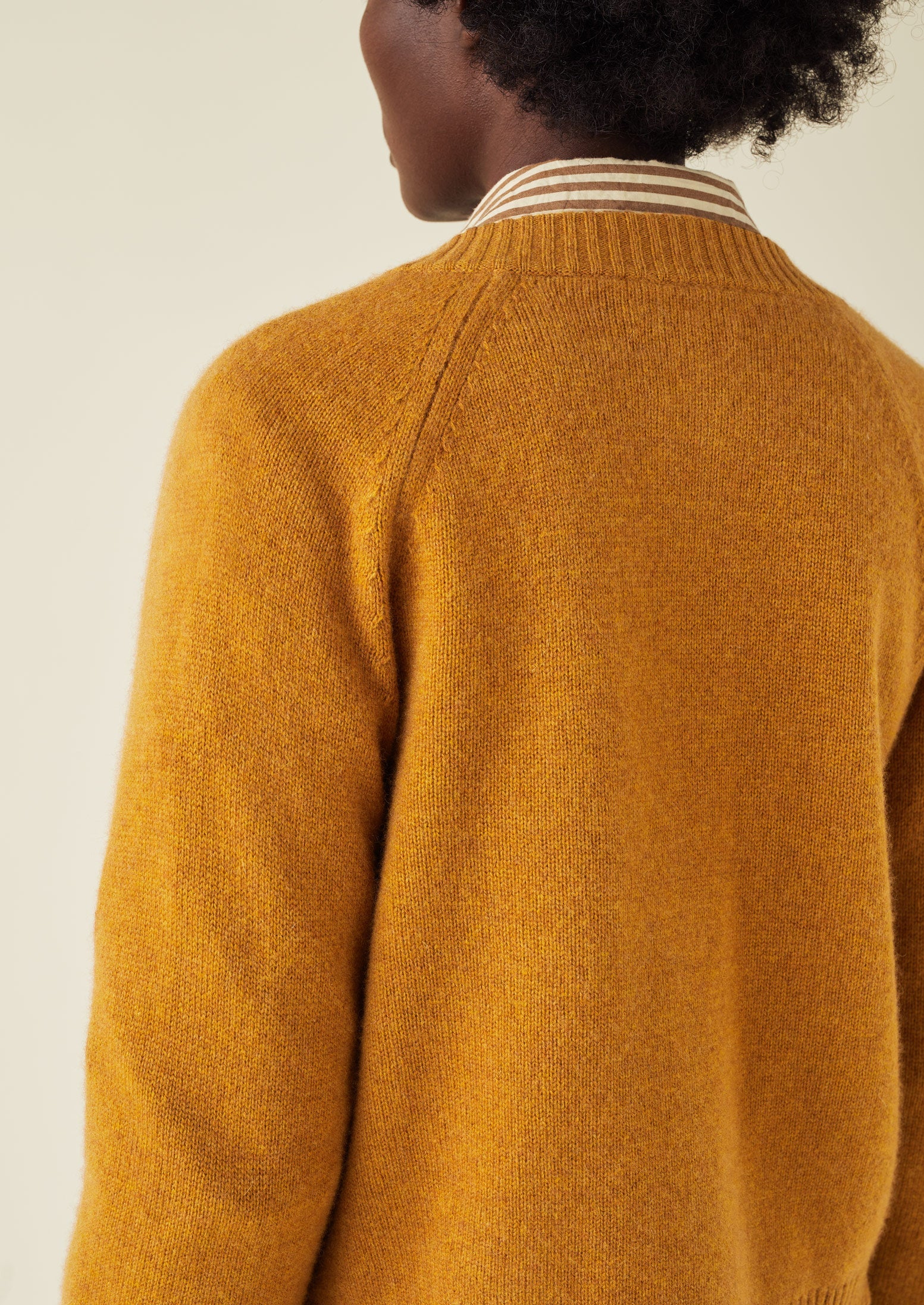 Eden Wool Cashmere Raglan Cardigan | Ginger Melange 4 Eden Wool Cashmere Raglan Cardigan | Ginger Melange