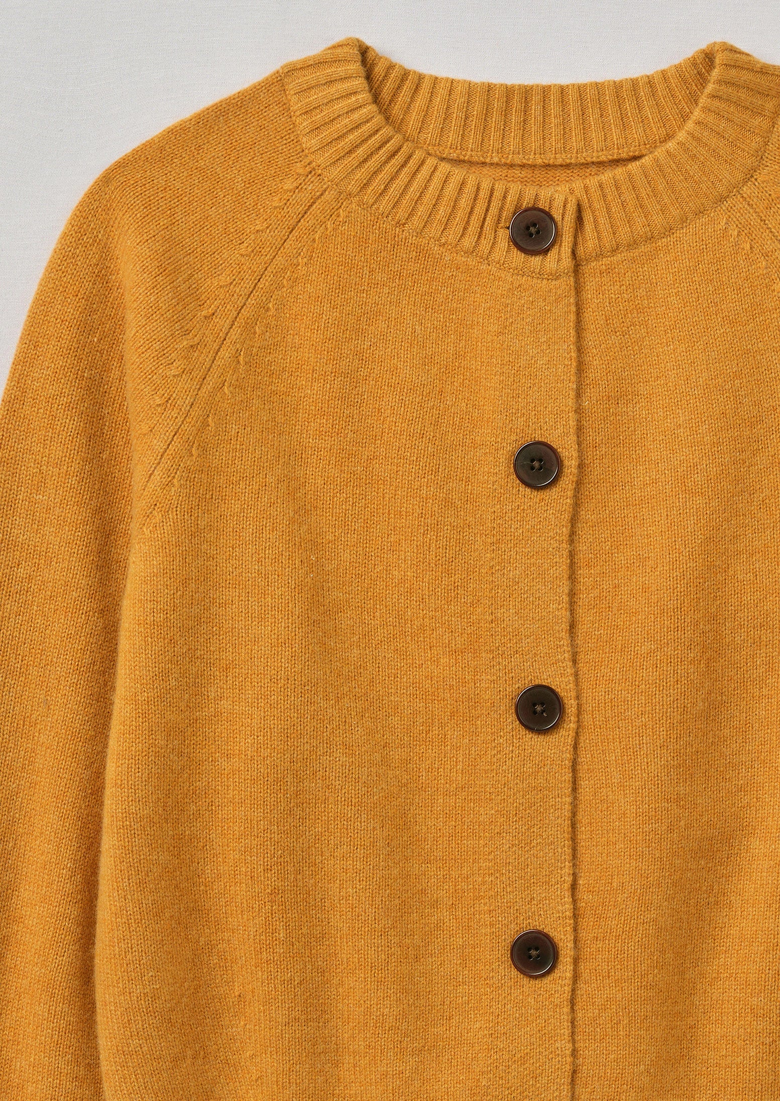 Eden Wool Cashmere Raglan Cardigan | Ginger Melange 6 Eden Wool Cashmere Raglan Cardigan | Ginger Melange