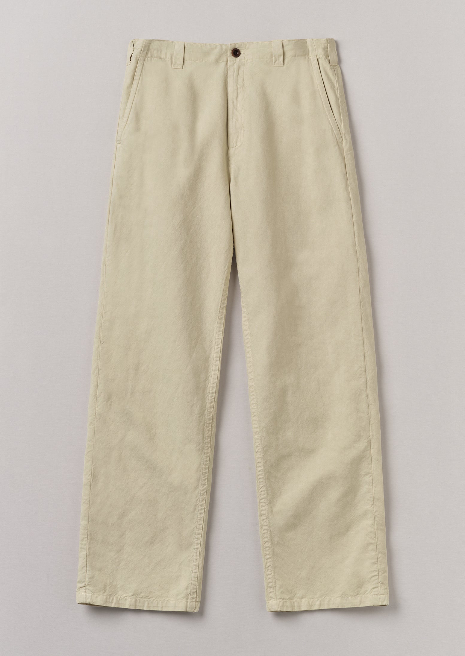Rory Cotton Linen Drawstring Trousers | Wood Ash