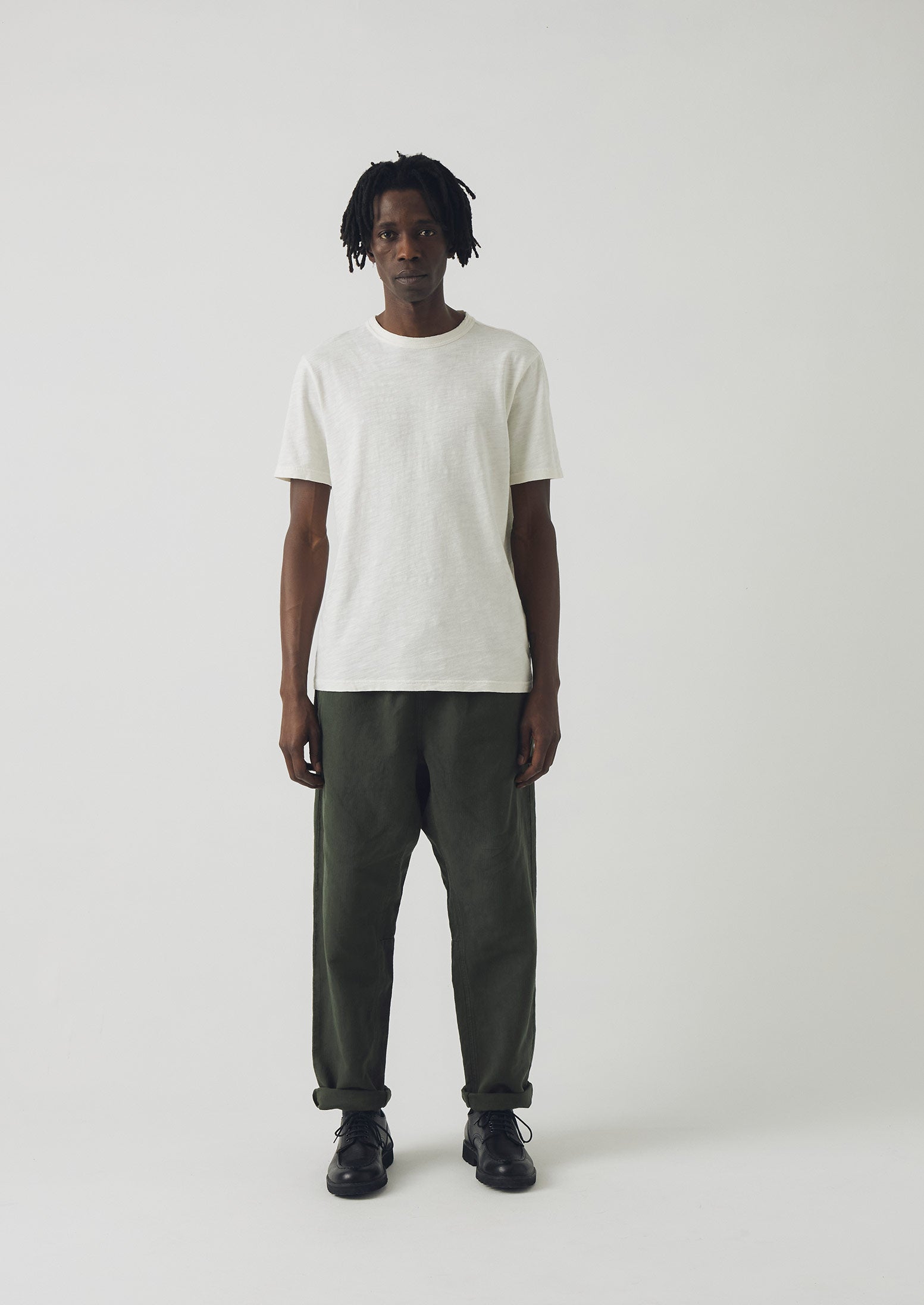 Theo Organic Cotton Short Sleeve Tee | Chalk 3 Theo Organic Cotton Short Sleeve Tee | Chalk