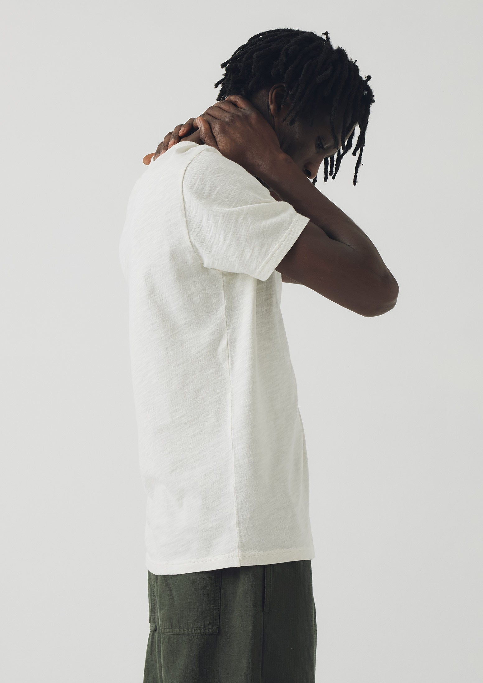 Theo Organic Cotton Short Sleeve Tee | Chalk 4 Theo Organic Cotton Short Sleeve Tee | Chalk