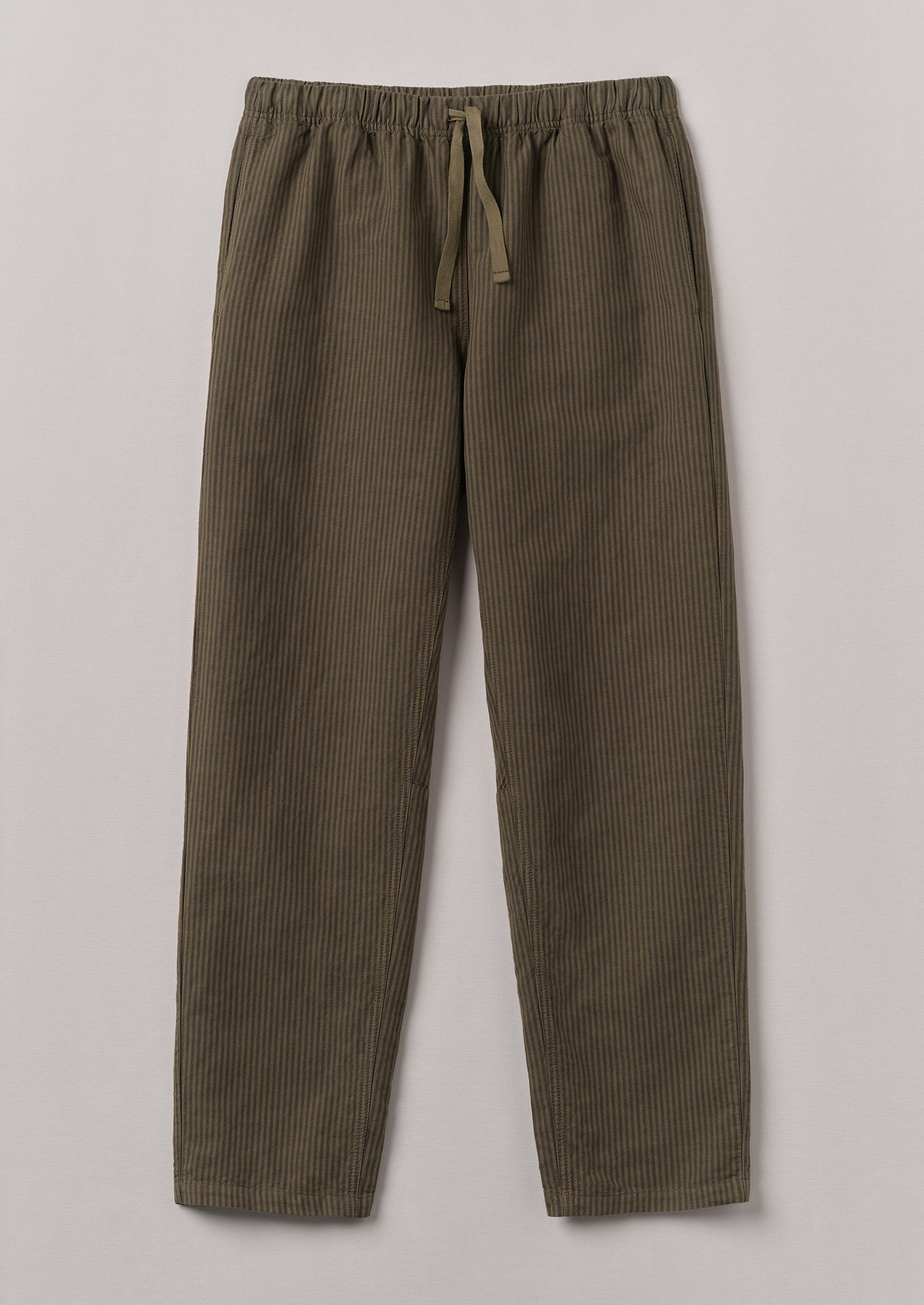 Alfie Overdyed Stripe Trousers | Fawn