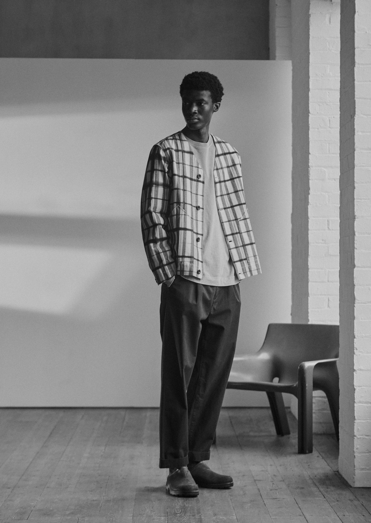 Edo Stripe Clamp Dyed Jacket | Indigo/Ivory 4 Edo Stripe Clamp Dyed Jacket | Indigo/Ivory