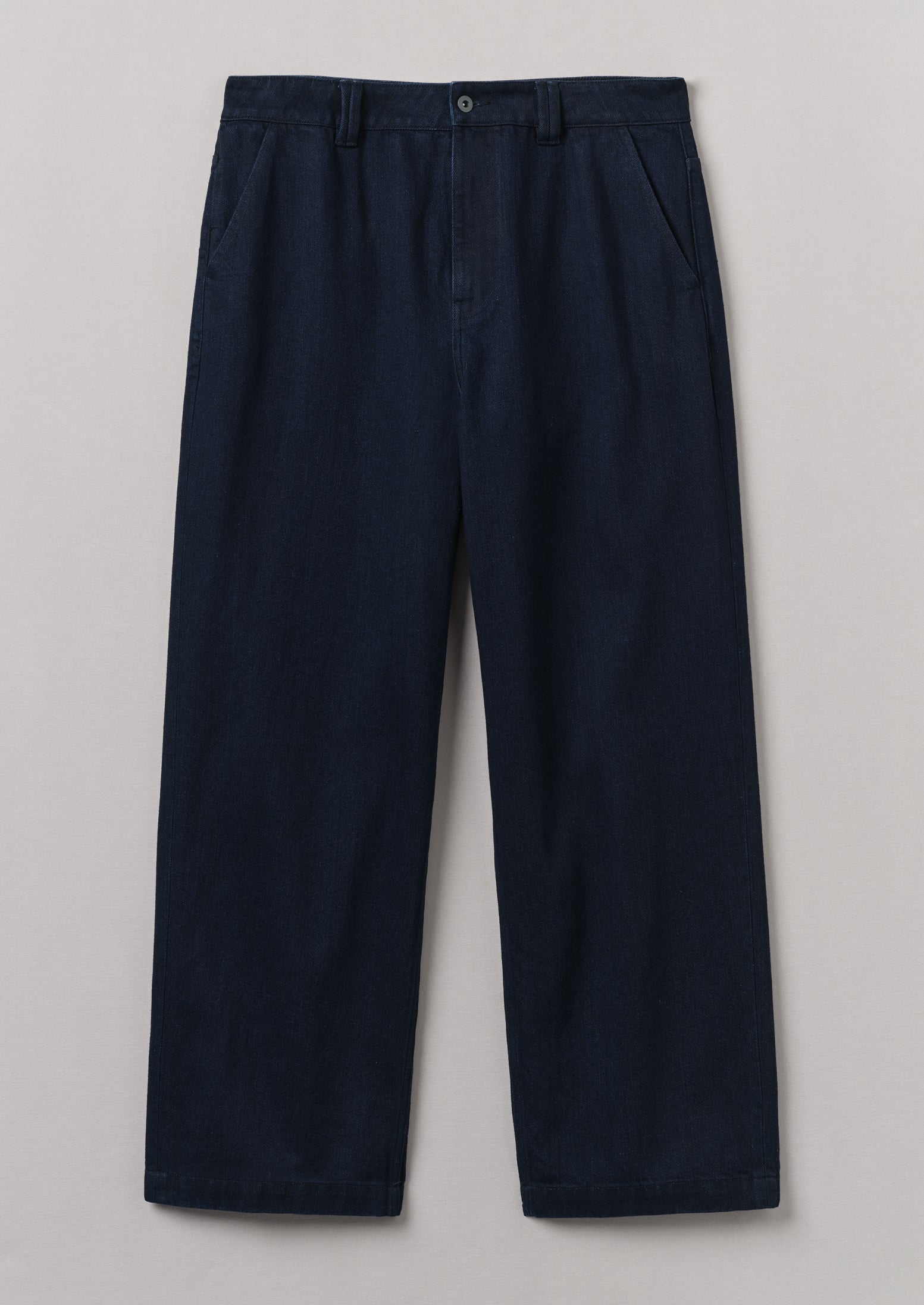 Japanese Denim Wide Leg Trousers | Indigo