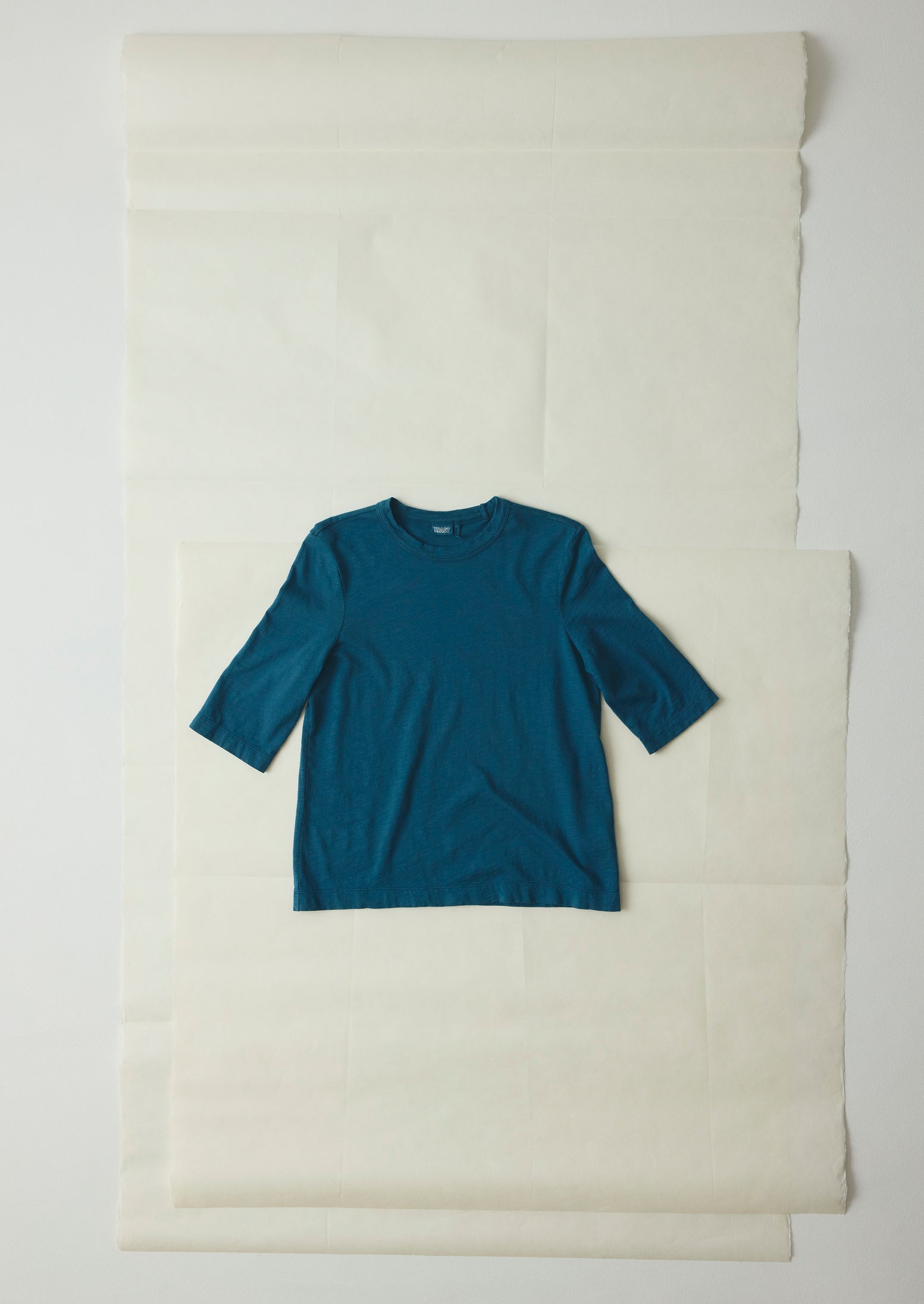 Cleo Garment Dyed Organic Cotton Tee | Copper Blue