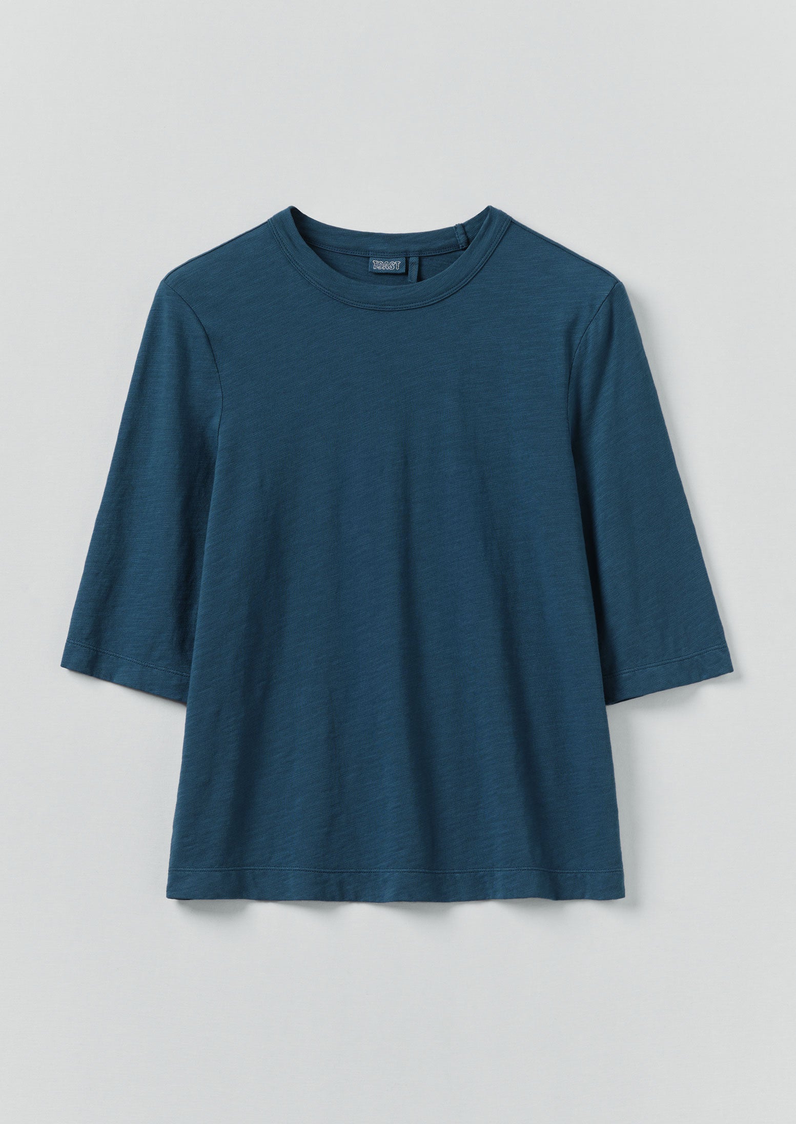 Cleo Garment Dyed Organic Cotton Tee | Copper Blue 7 Cleo Garment Dyed Organic Cotton Tee | Copper Blue