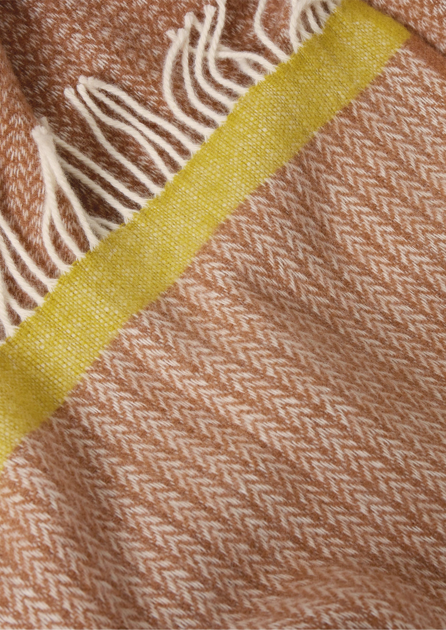 Chevron Wool Blanket | Nougat/Mimosa 6 Chevron Wool Blanket | Nougat/Mimosa