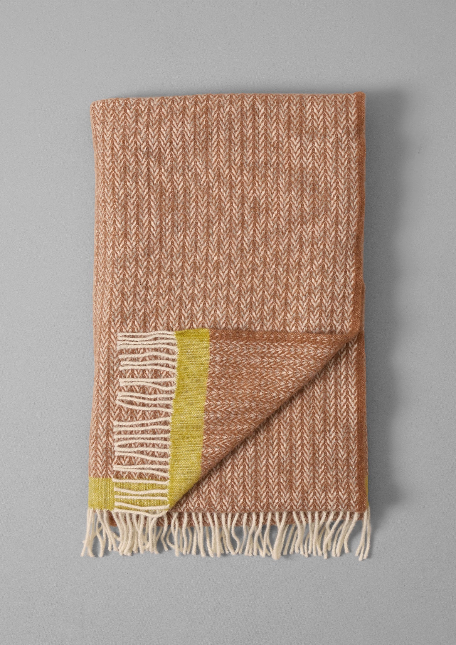 Chevron Wool Blanket | Nougat/Mimosa 7 Chevron Wool Blanket | Nougat/Mimosa