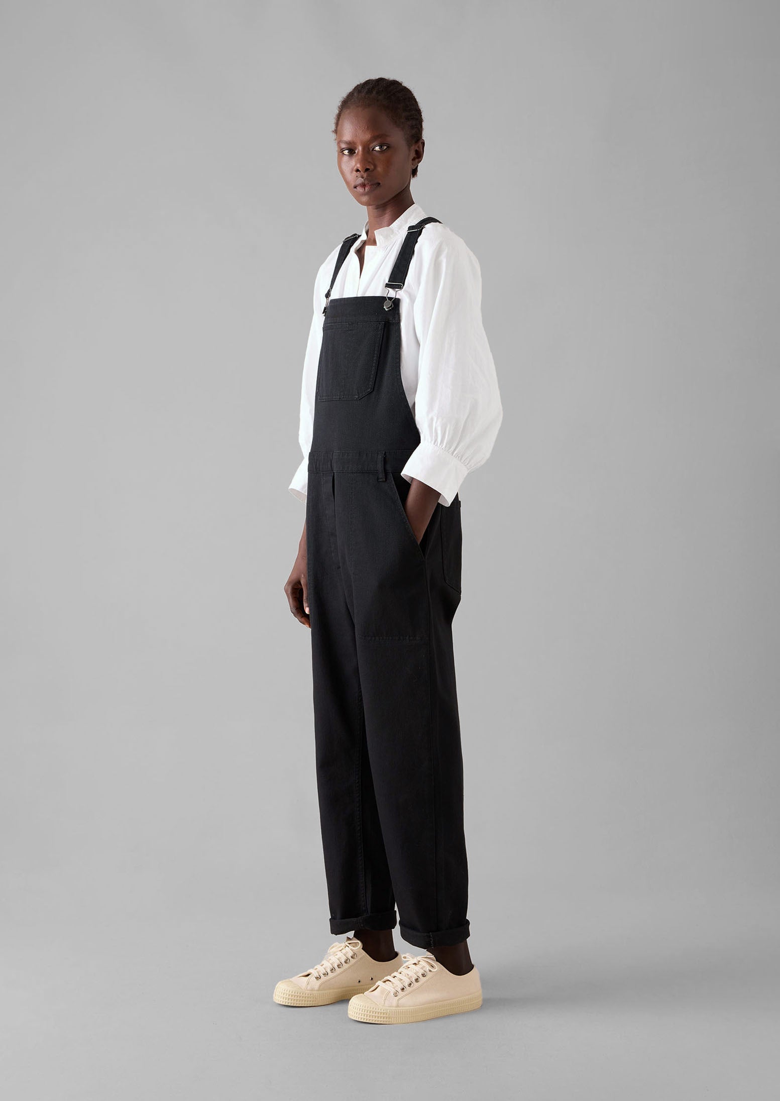 Jessa Denim Dungarees | Black 3 Jessa Denim Dungarees | Black