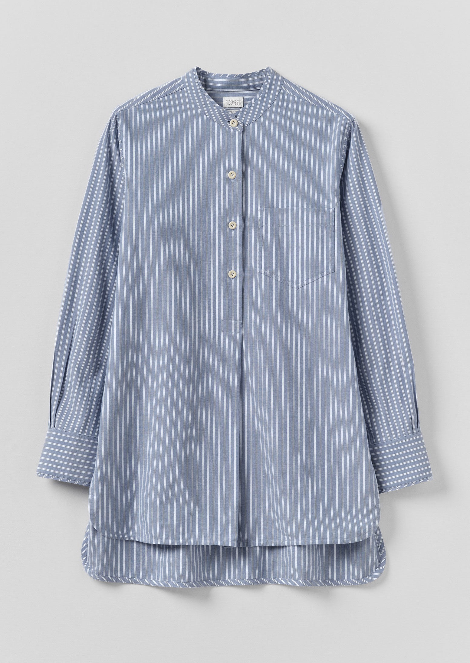 Taro Stripe Shirt | Light Blue
