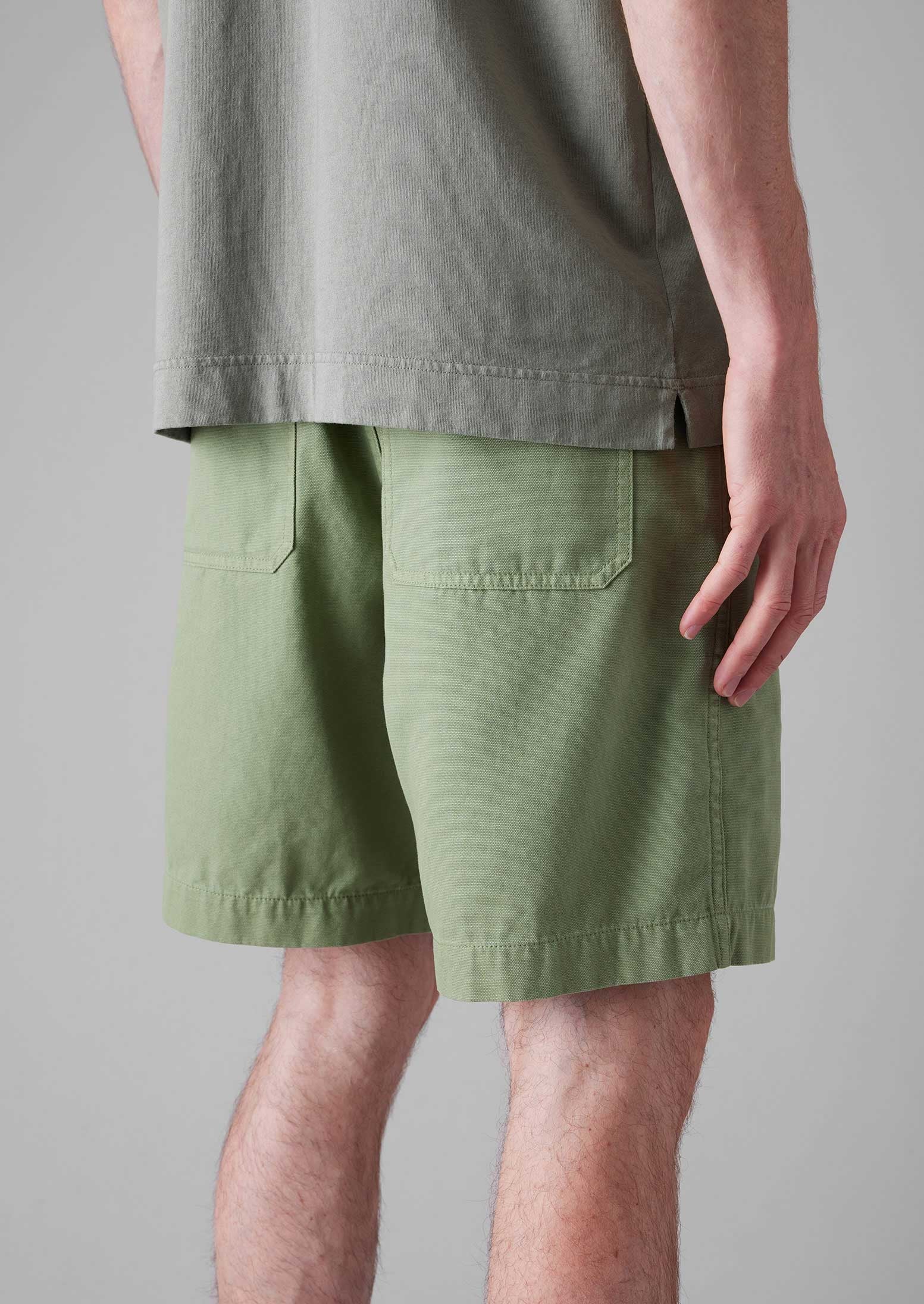 Cotton Canvas Shorts | Light Sage 4 Cotton Canvas Shorts | Light Sage