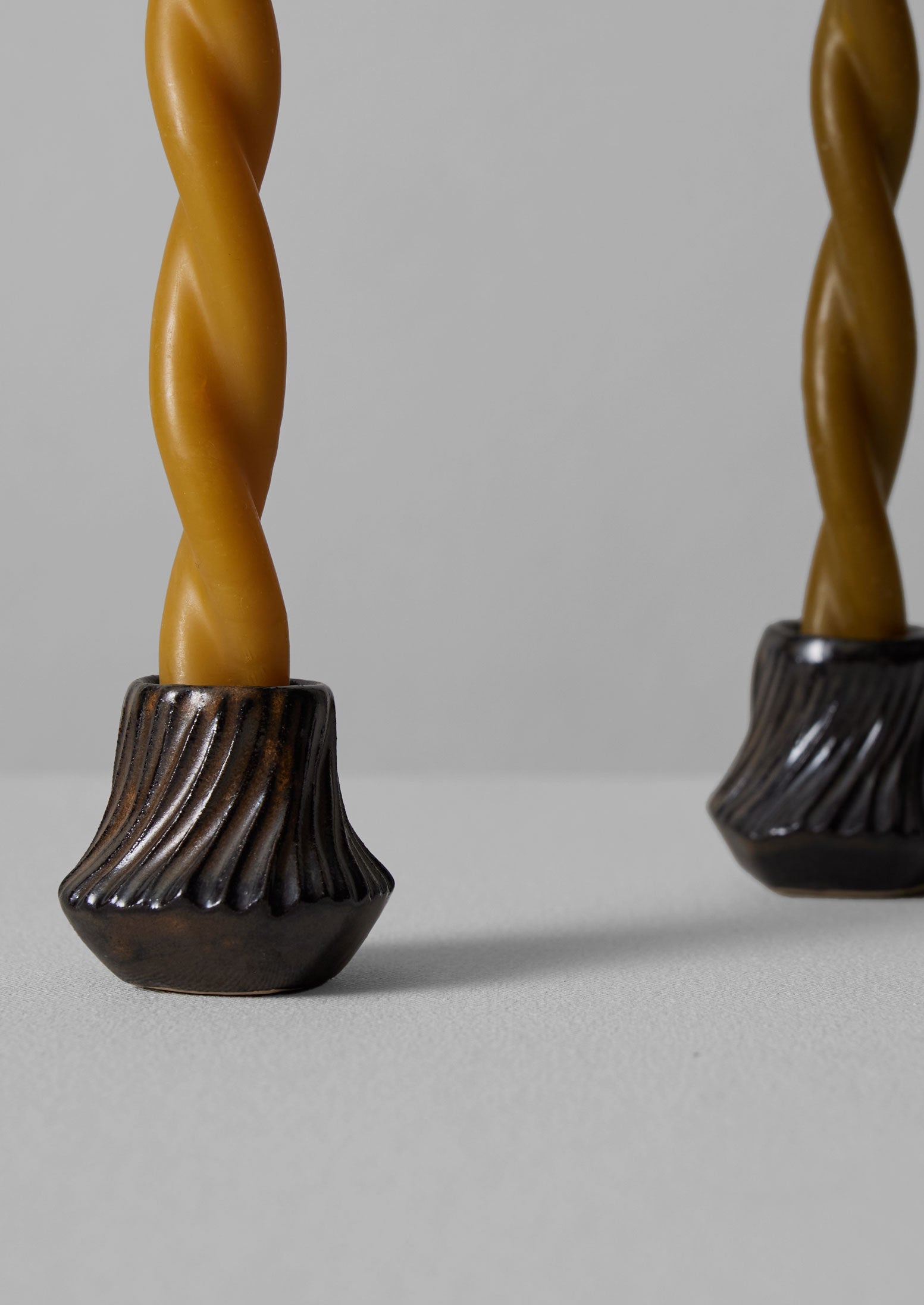 PPP Lab Hand Pinched Stoneware Candle Holder | Dark Brown 3 PPP Lab Hand Pinched Stoneware Candle Holder | Dark Brown