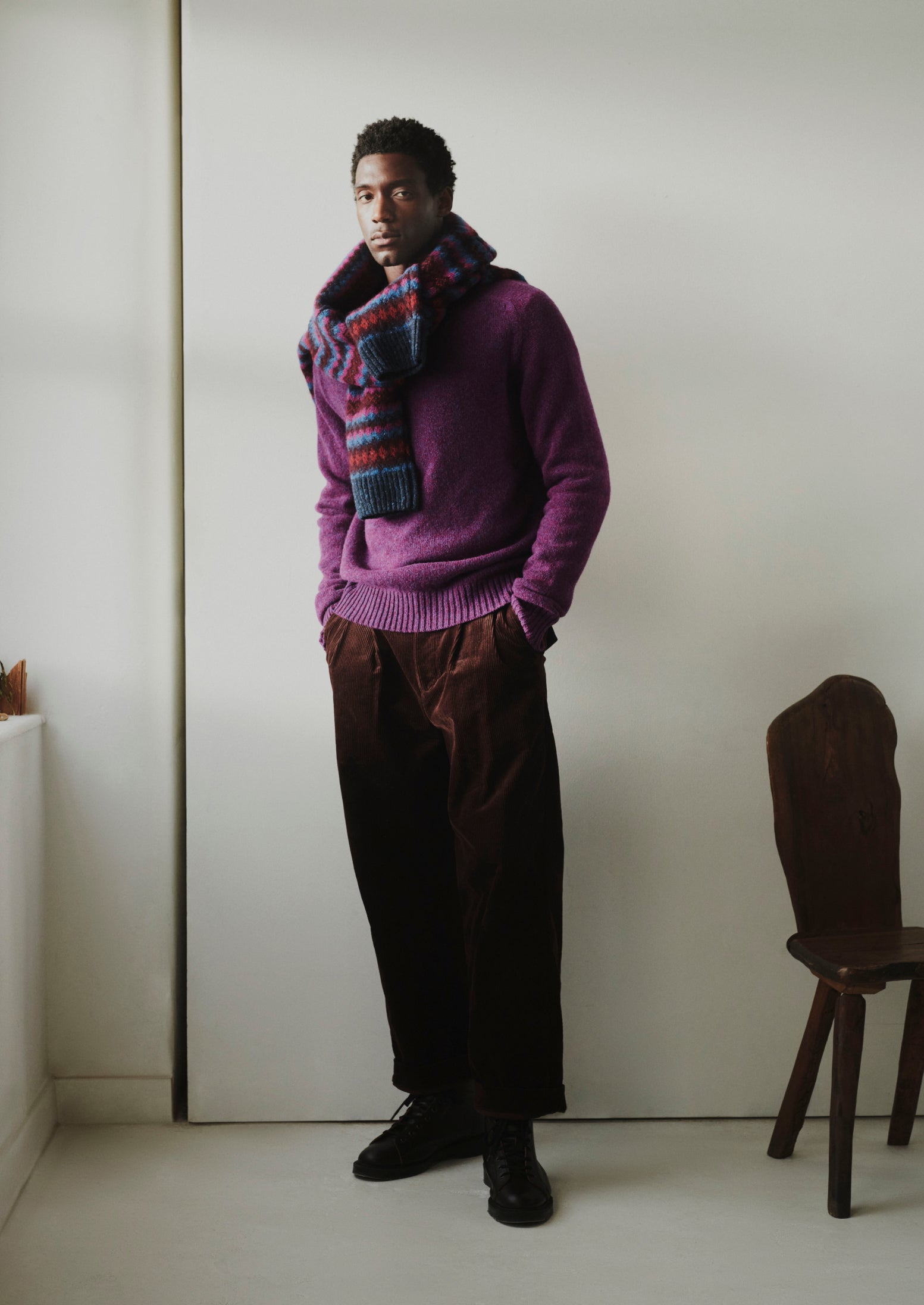 Wool Crew Neck Sweater | Amethyst 4 Wool Crew Neck Sweater | Amethyst