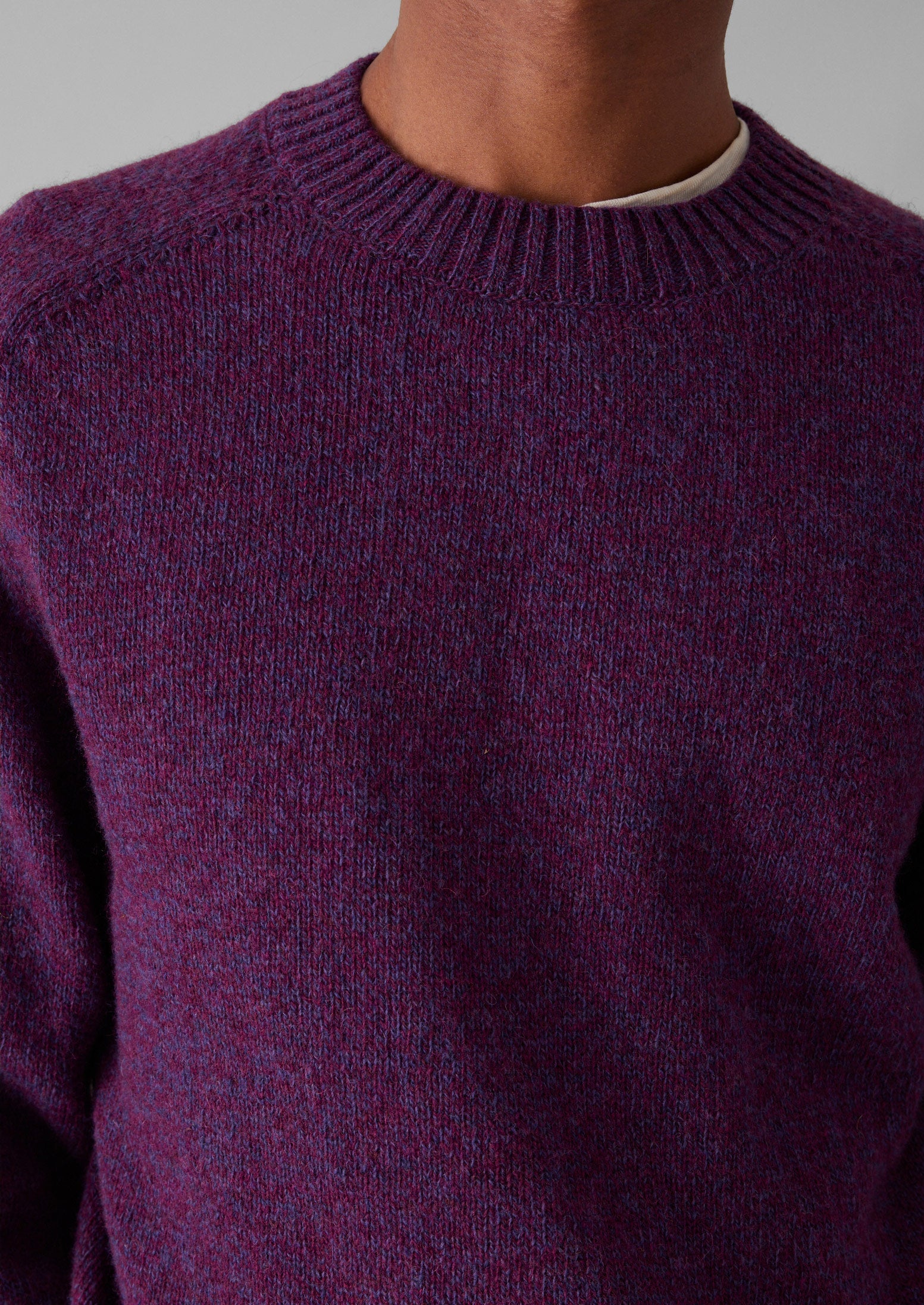 Wool Crew Neck Sweater | Amethyst 5 Wool Crew Neck Sweater | Amethyst
