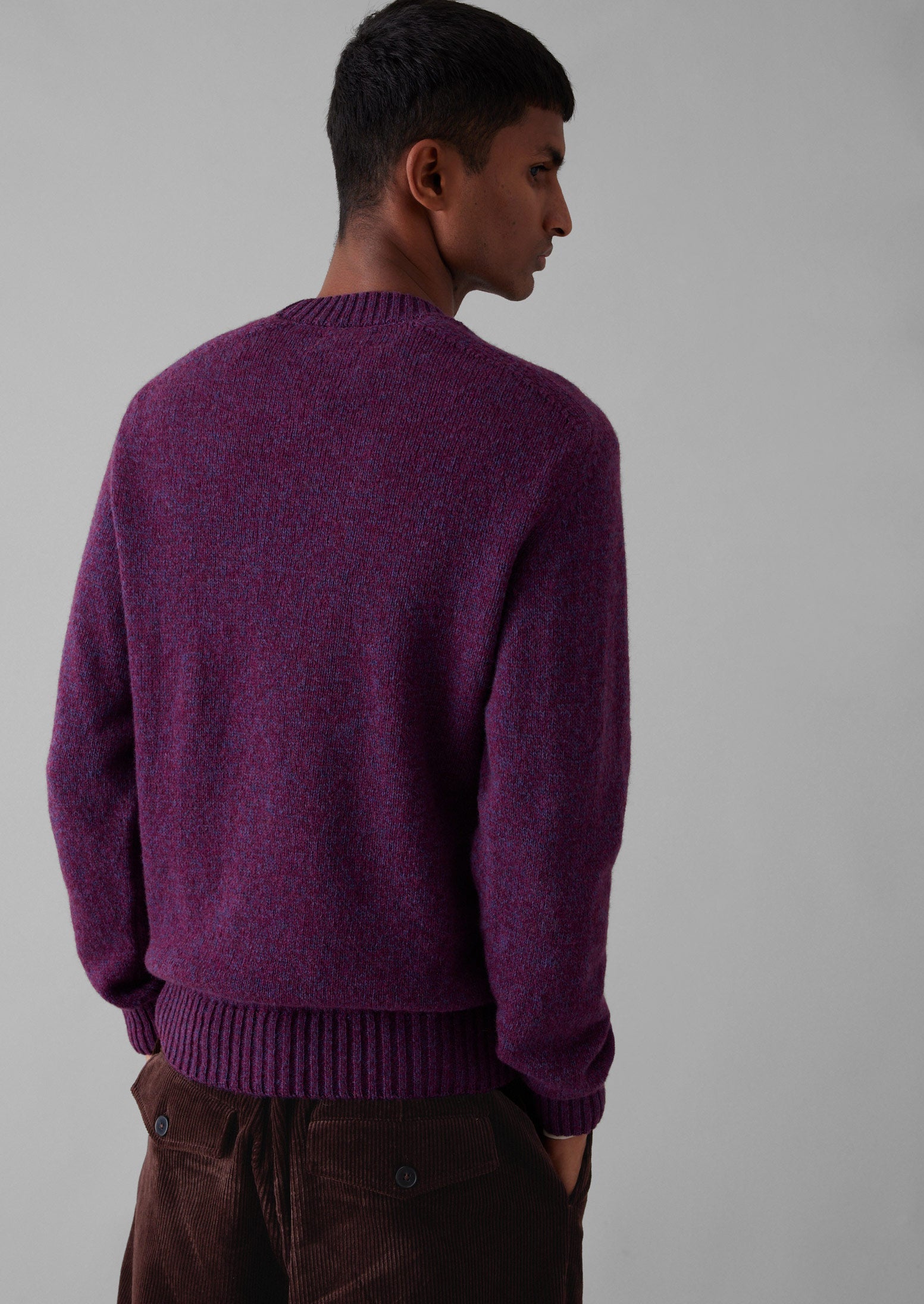 Wool Crew Neck Sweater | Amethyst 6 Wool Crew Neck Sweater | Amethyst