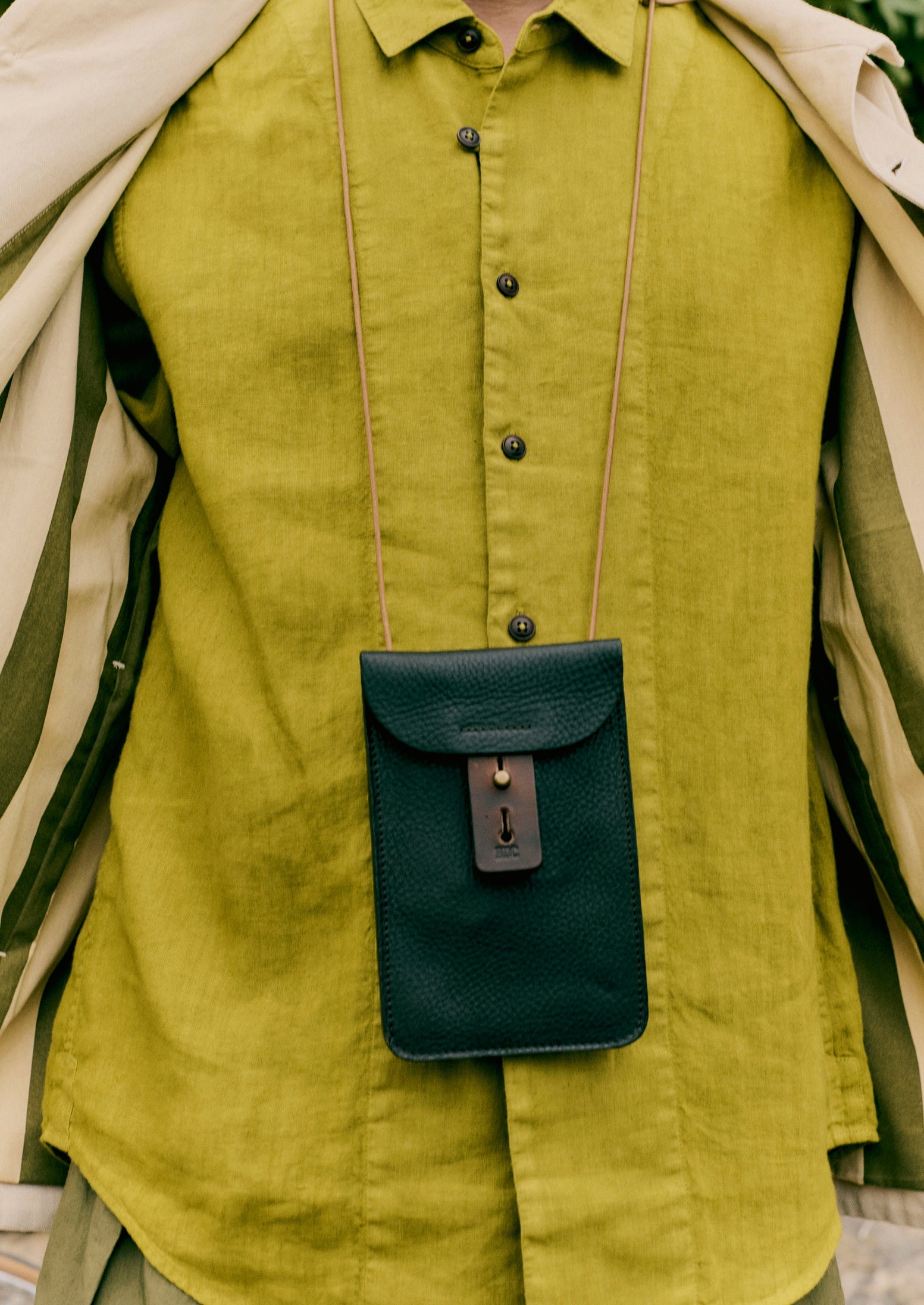 Loop Button Linen Shirt | Olivine 3 Loop Button Linen Shirt | Olivine
