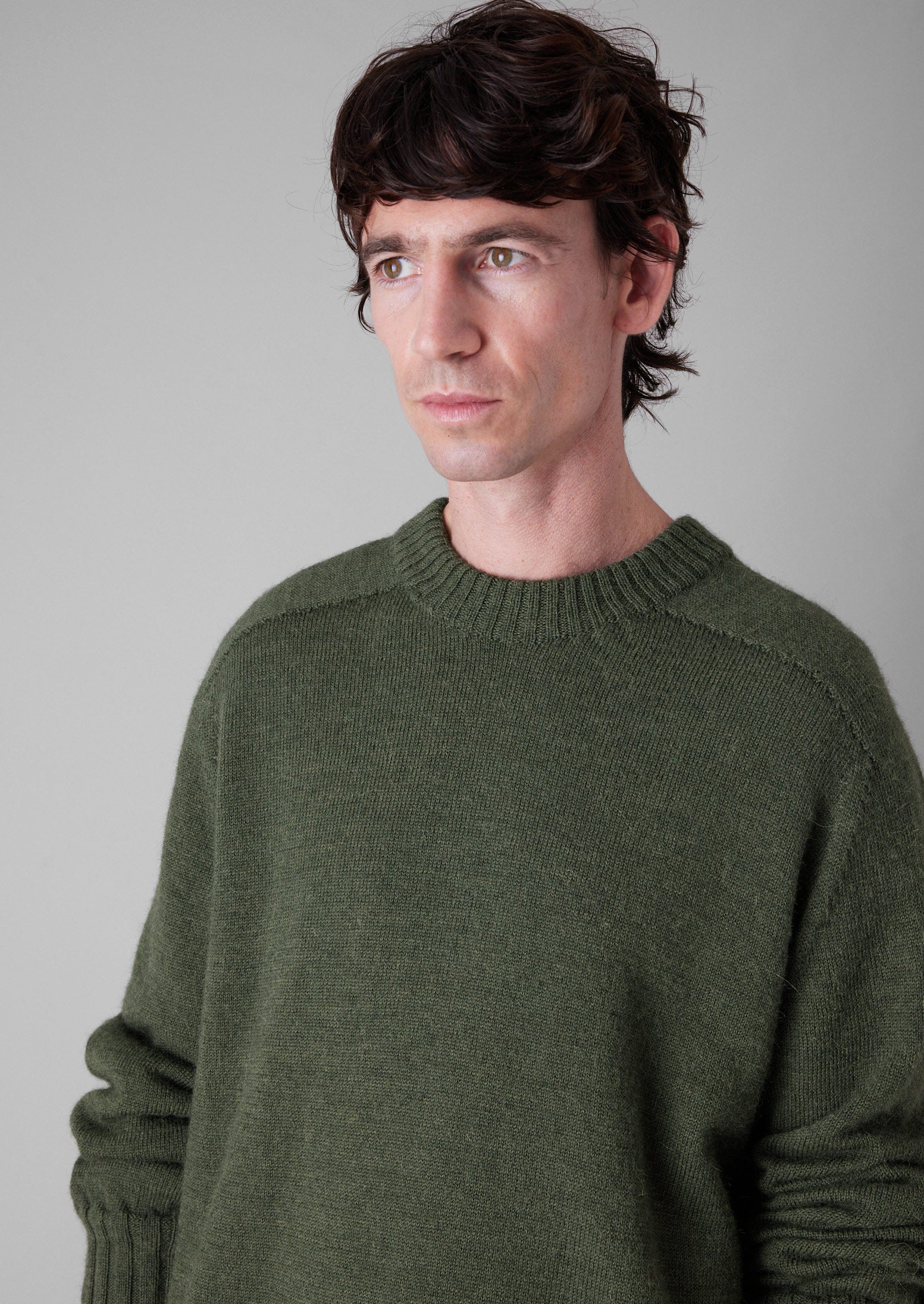 Wool Alpaca Easy Sweater | Forest Green 4 Wool Alpaca Easy Sweater | Forest Green