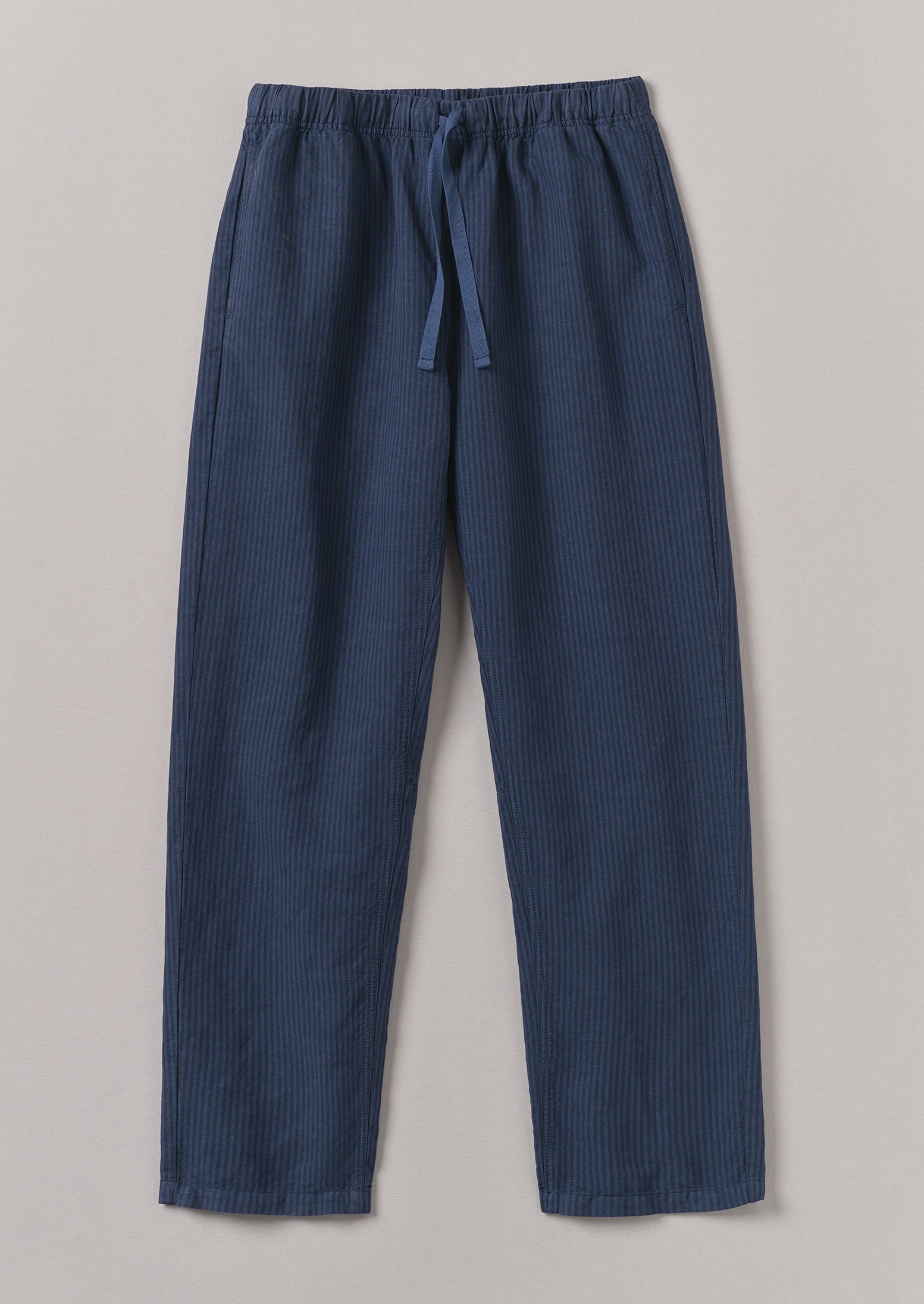 Alfie Overdyed Stripe Trousers | Engineer Blue