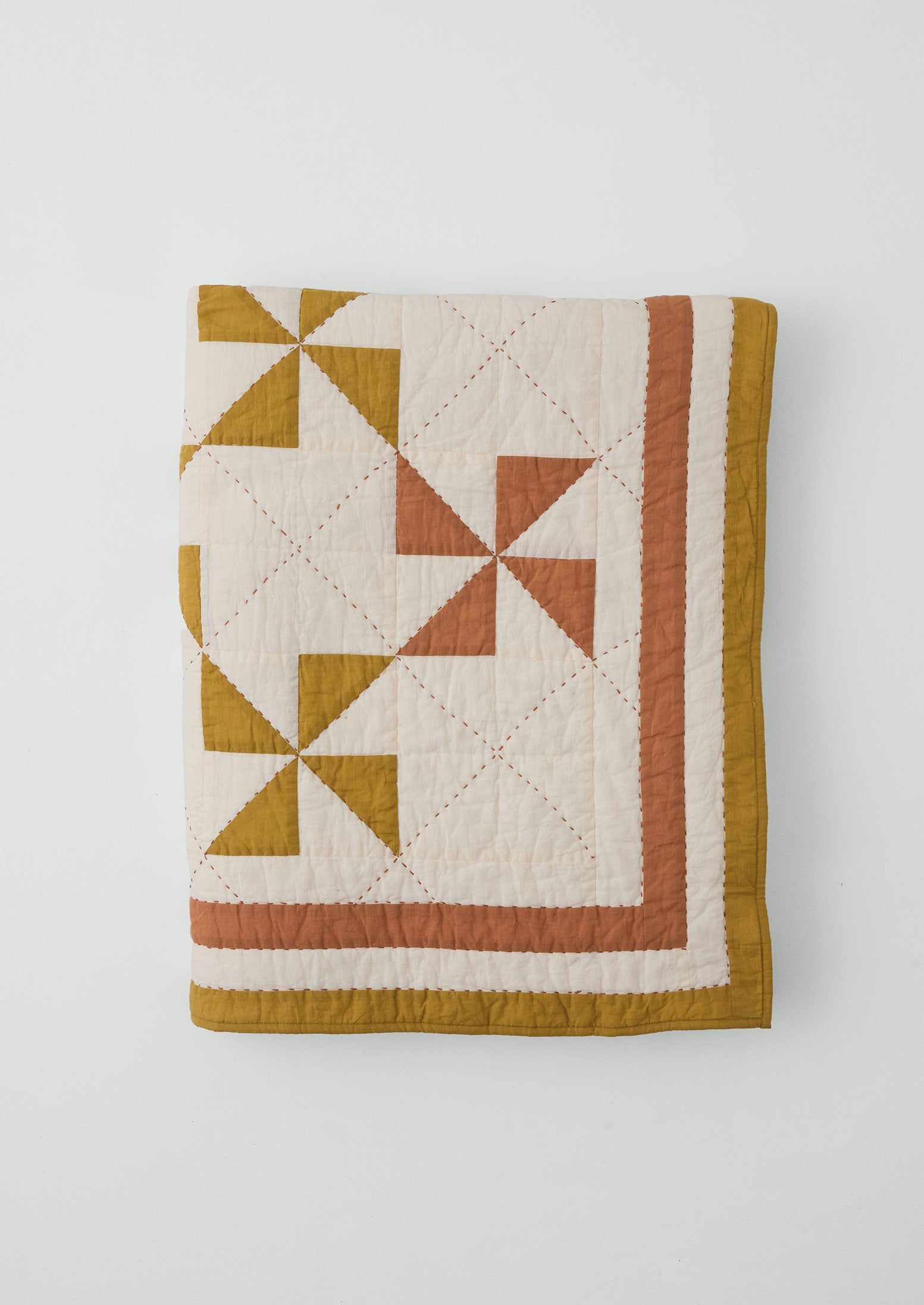 Pinwheel Patchwork Quilt | Kelp/Kalamata