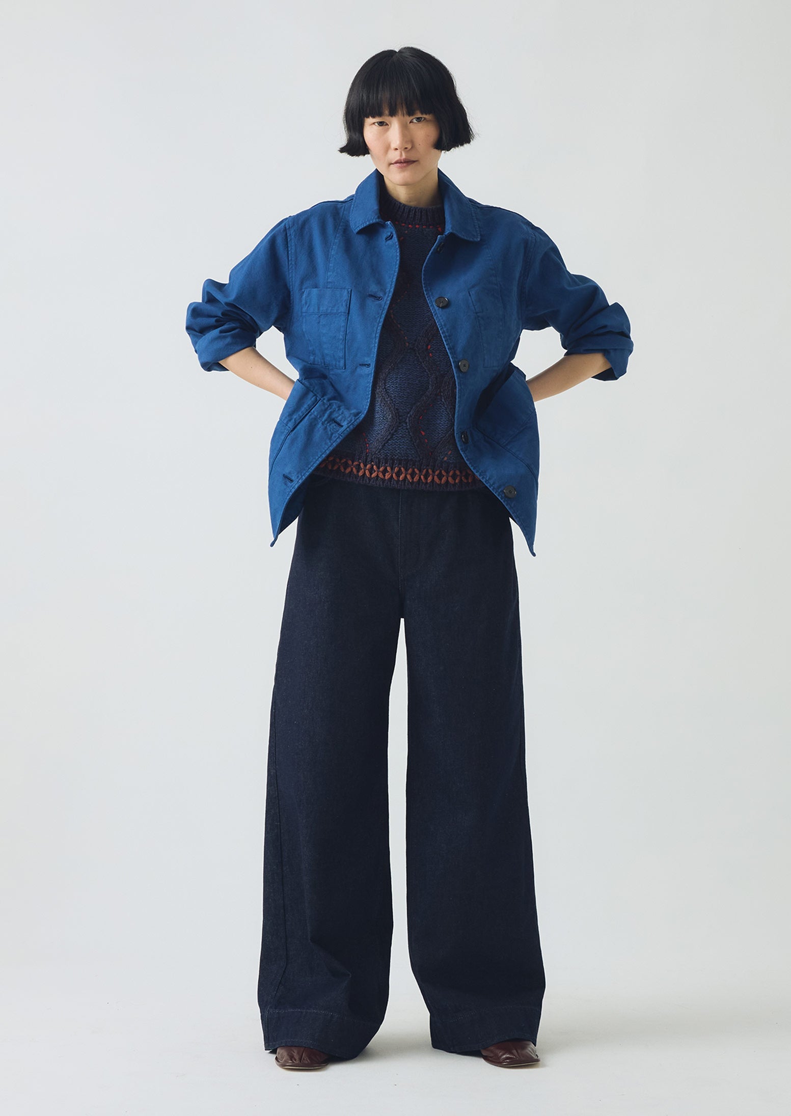 Cotton Canvas Workwear Jacket | Cobalt Blue 3 Cotton Canvas Workwear Jacket | Cobalt Blue