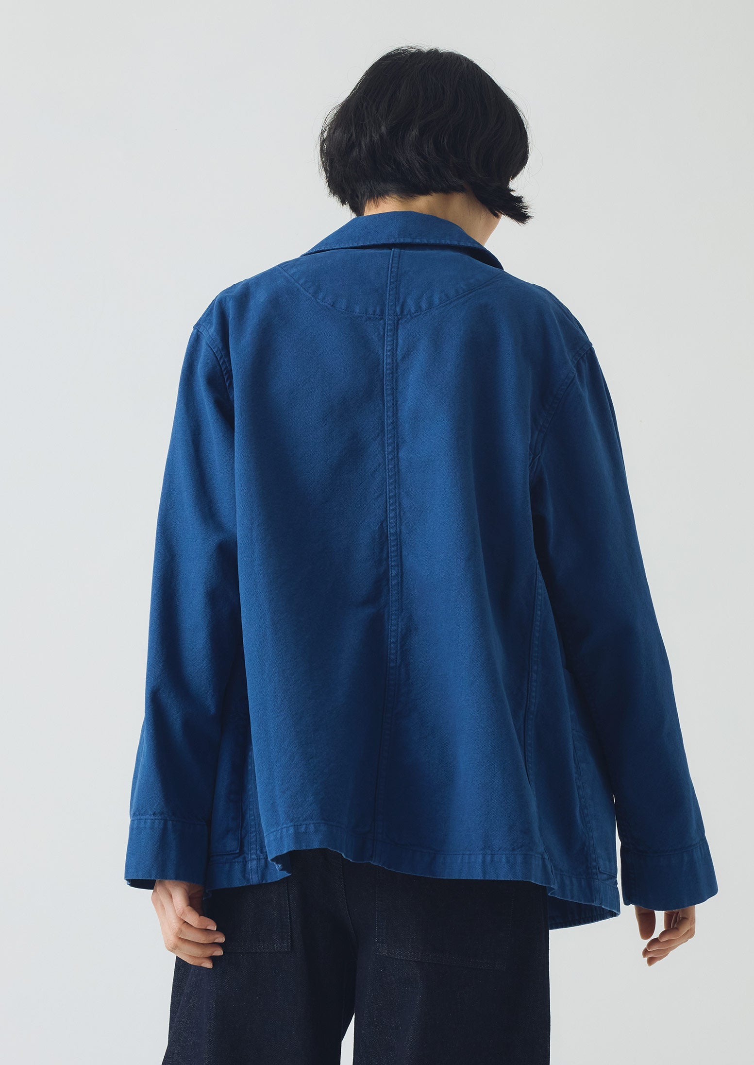 Cotton Canvas Workwear Jacket | Cobalt Blue 4 Cotton Canvas Workwear Jacket | Cobalt Blue