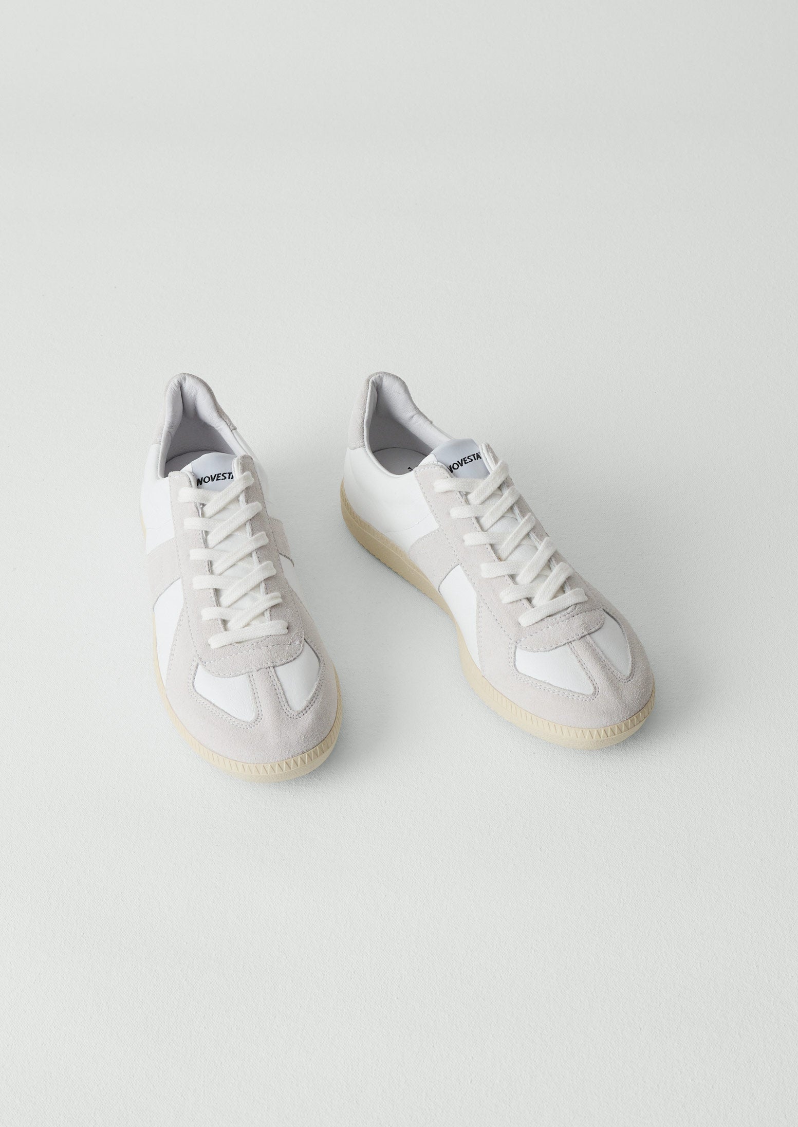 Novesta Gat Leather Trainers | Ecru