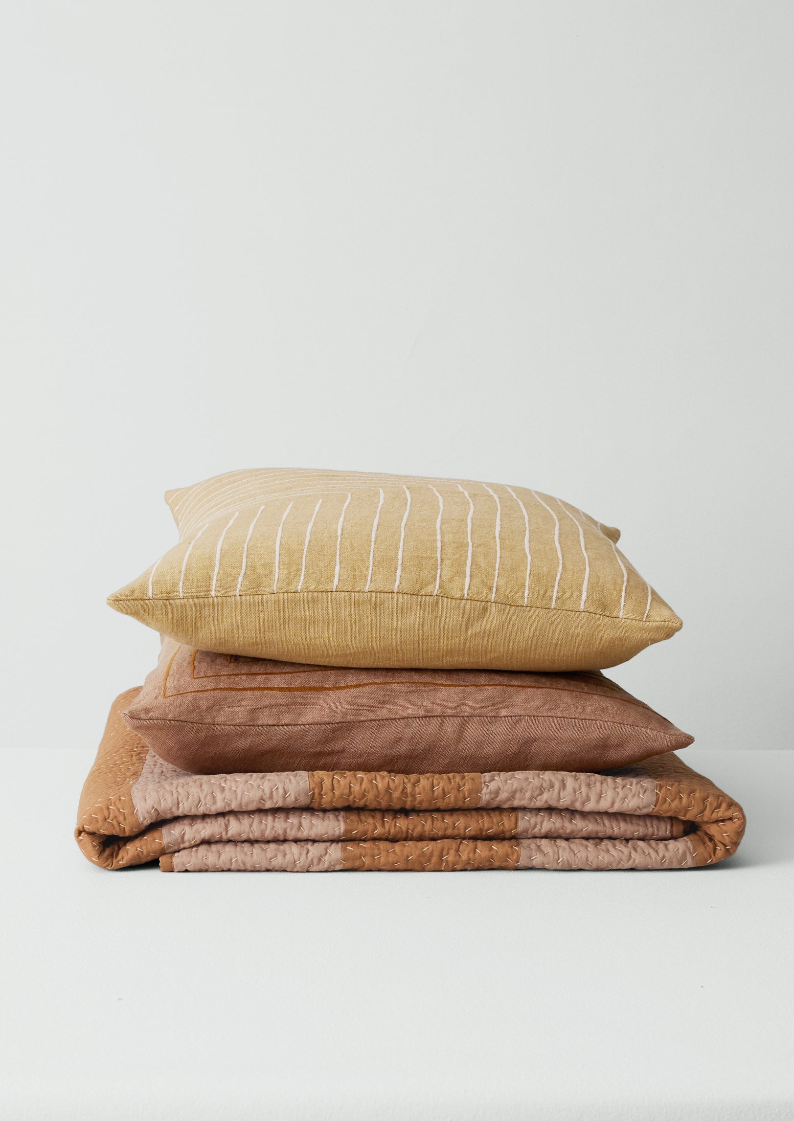 Aria Embroidered Cushion Cover | Sand/Almond 5 Aria Embroidered Cushion Cover | Sand/Almond
