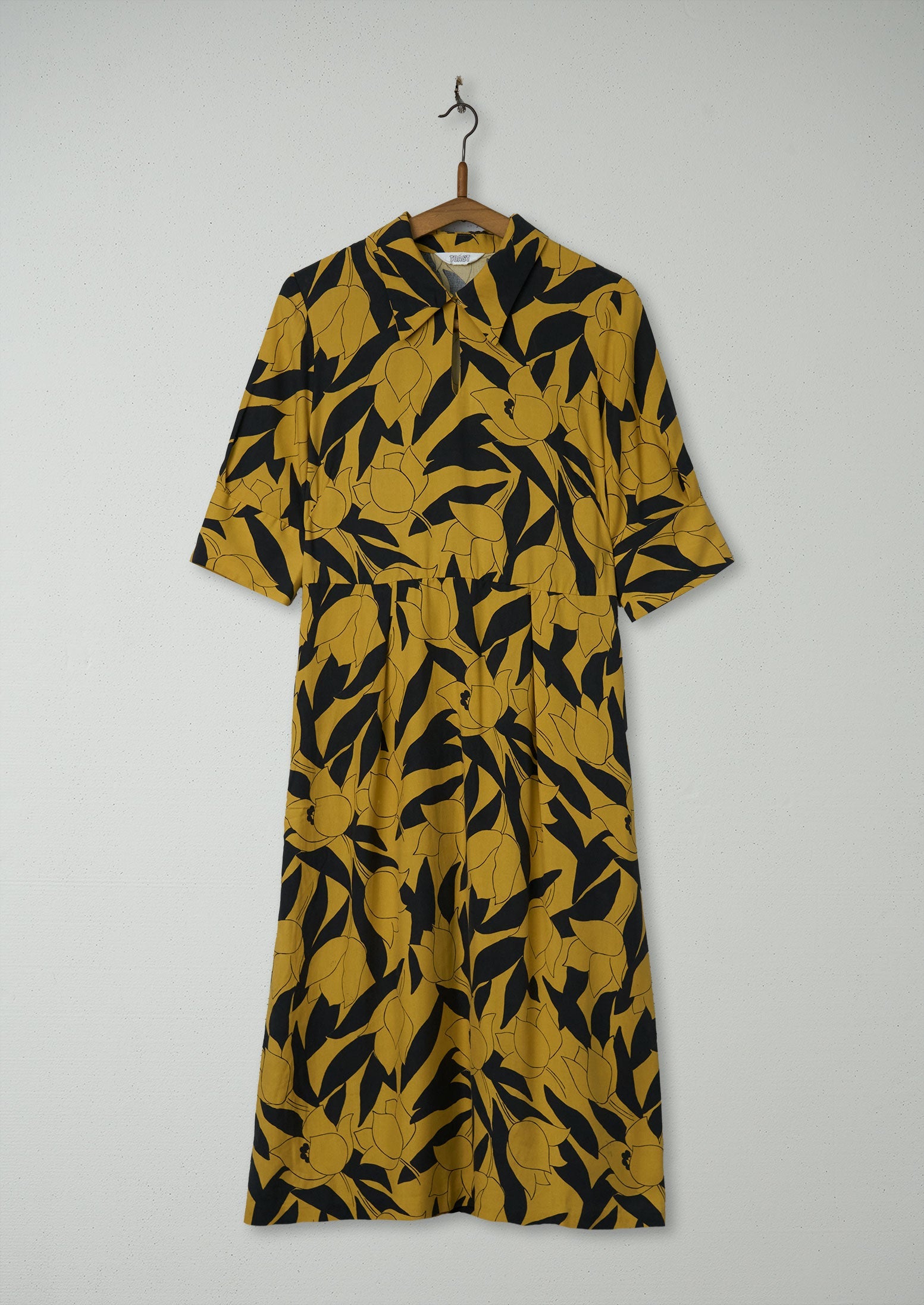 Reworn Floral Print Silk Dress Size 14 (913) | Multi
