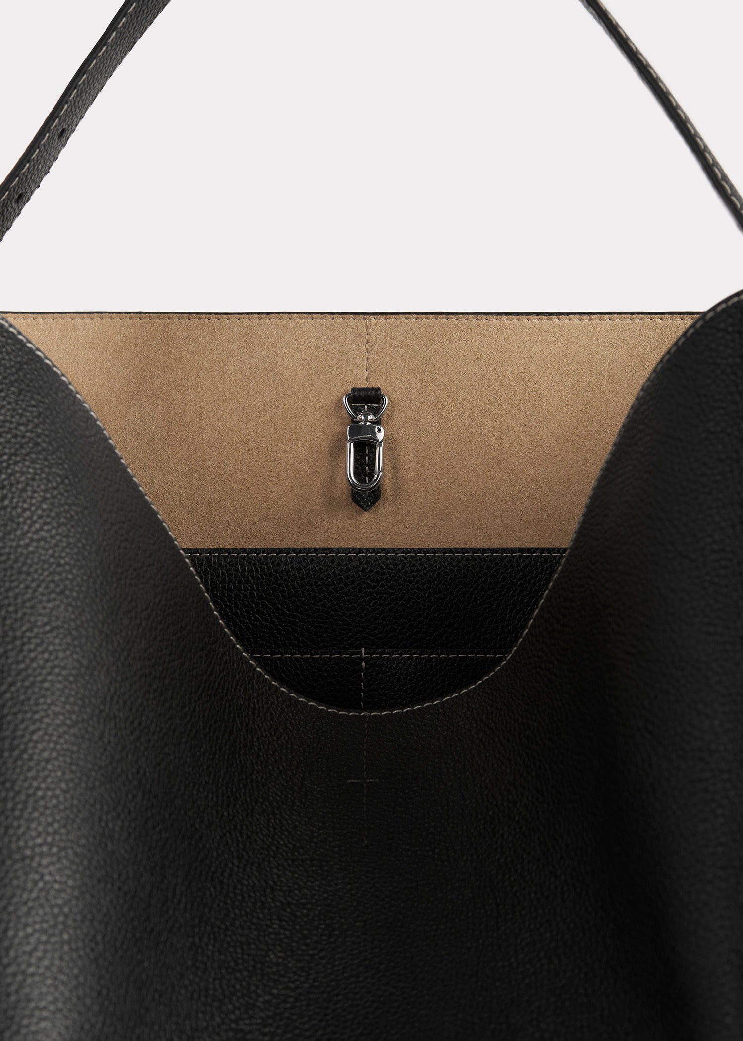 Belted grained-leather tote black 8 Belted grained-leather tote black