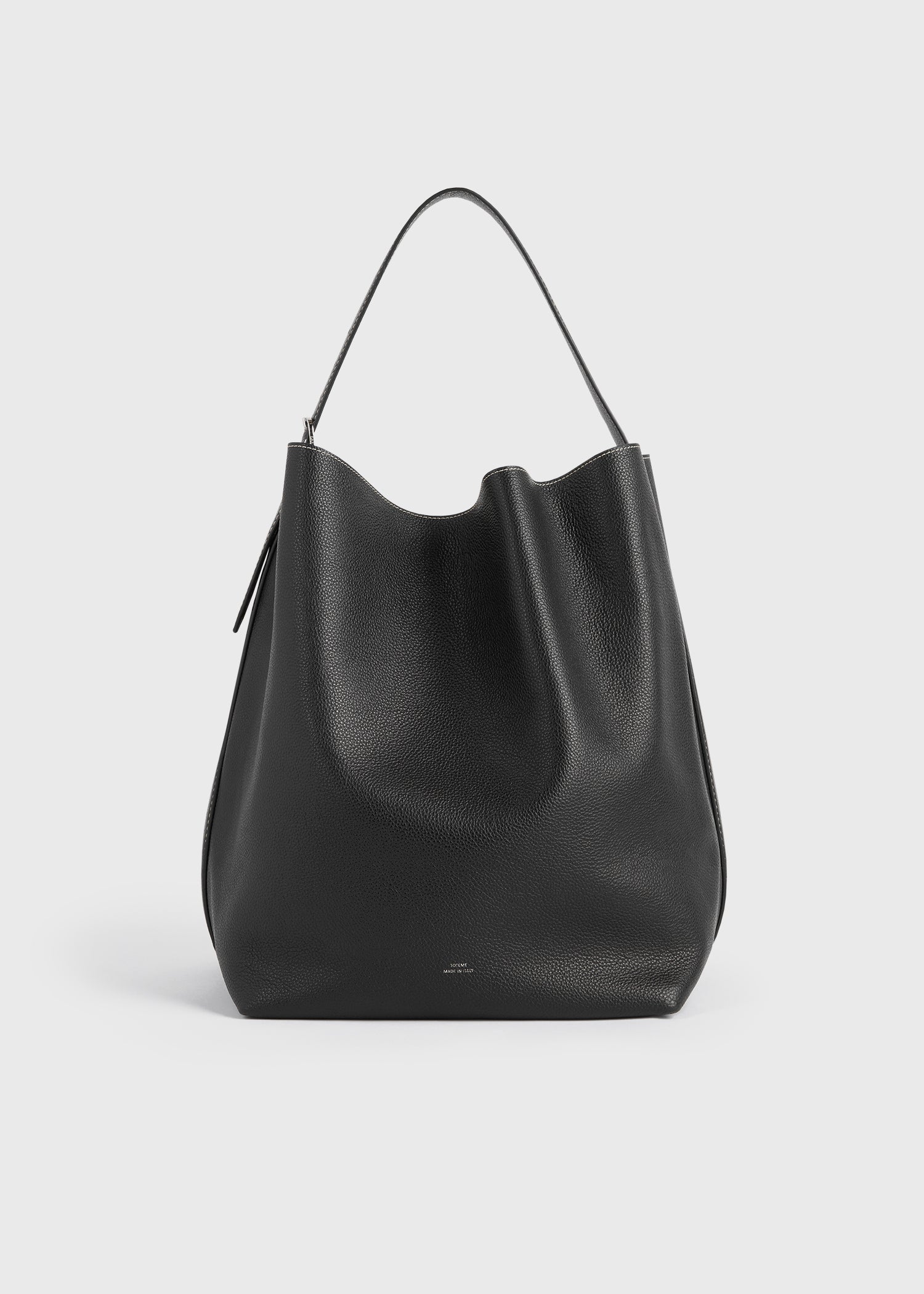 Belted grained-leather tote black 9 Belted grained-leather tote black