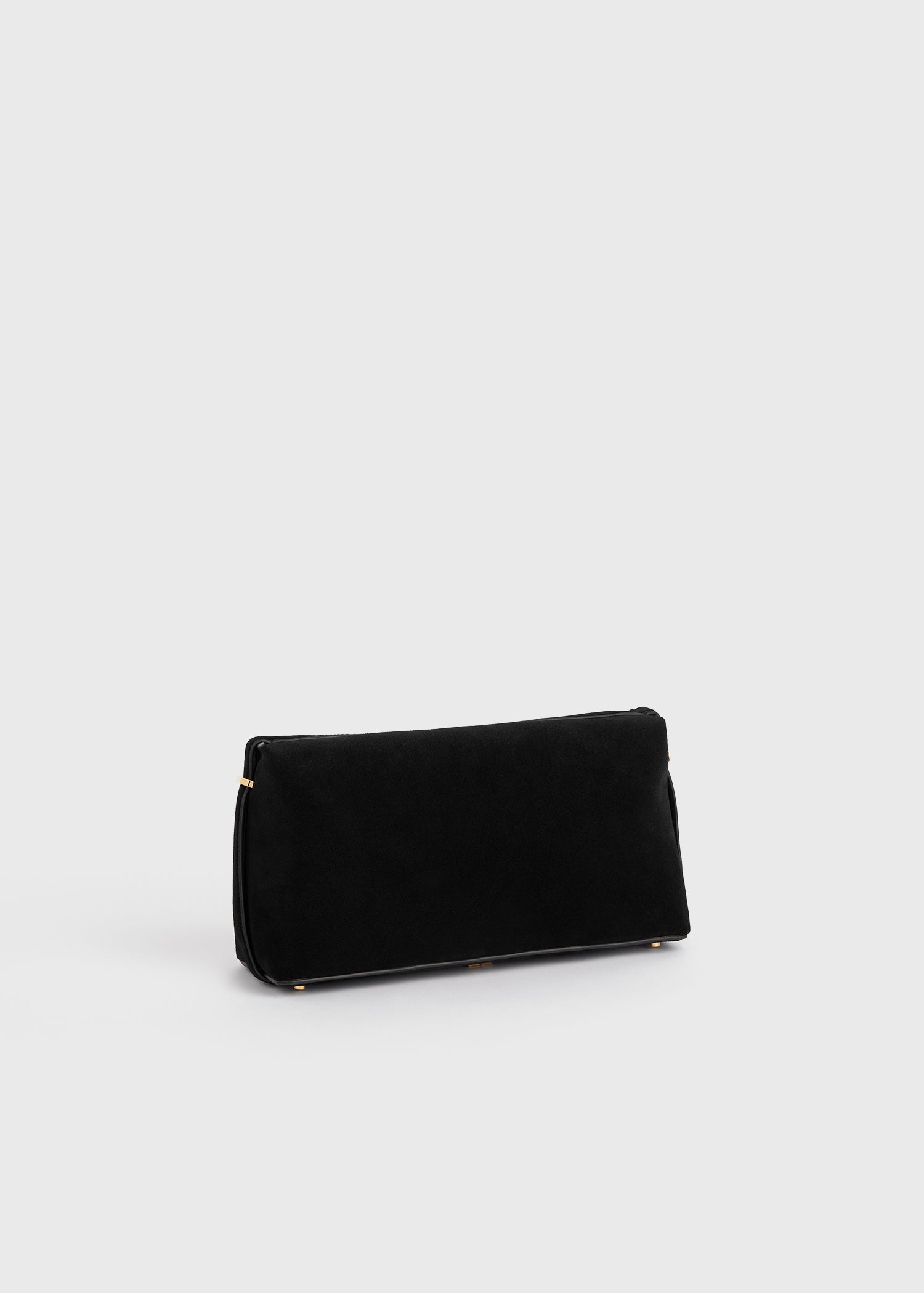 Belted suede clutch black 11 Belted suede clutch black