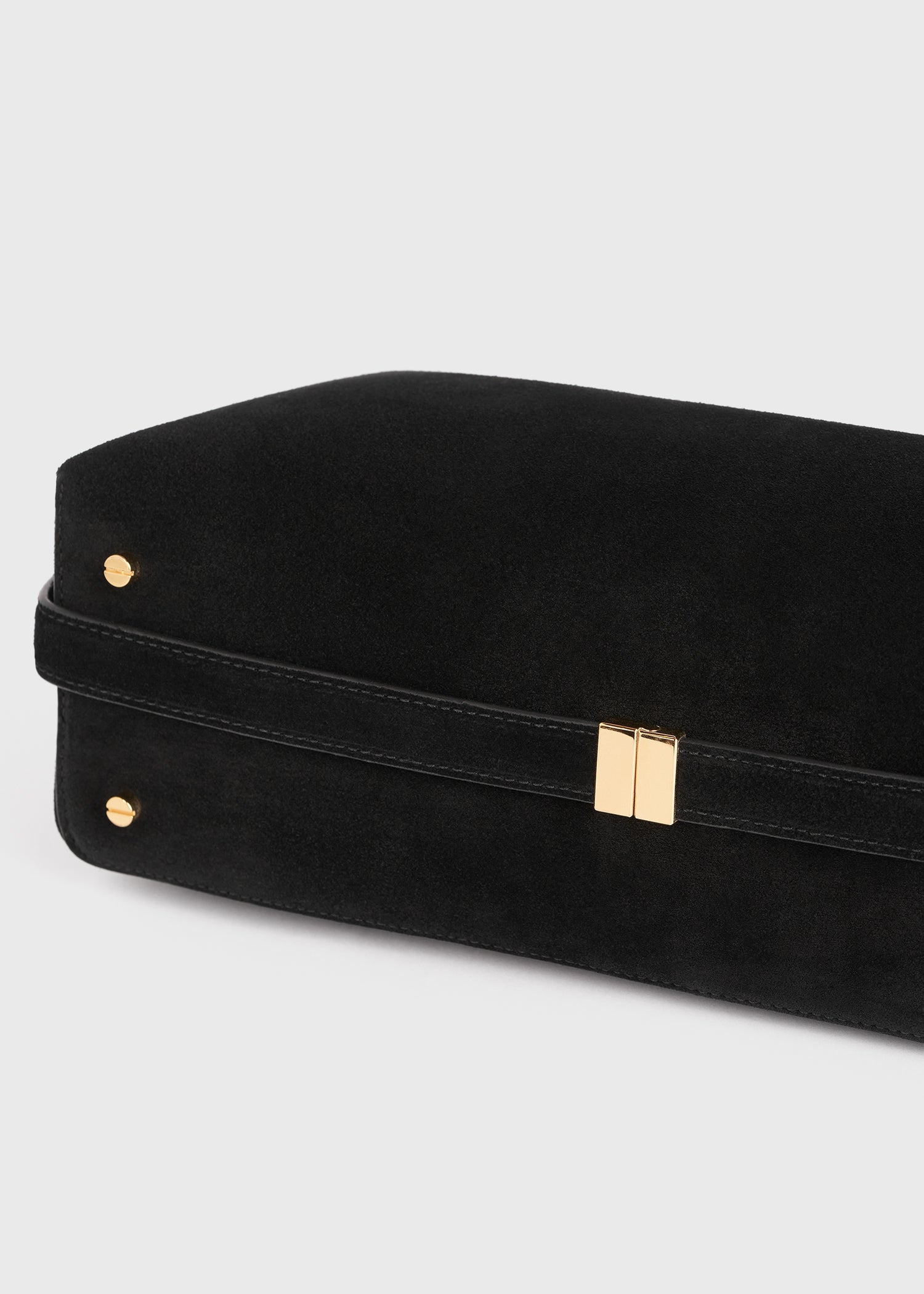 Belted suede clutch black 6 Belted suede clutch black