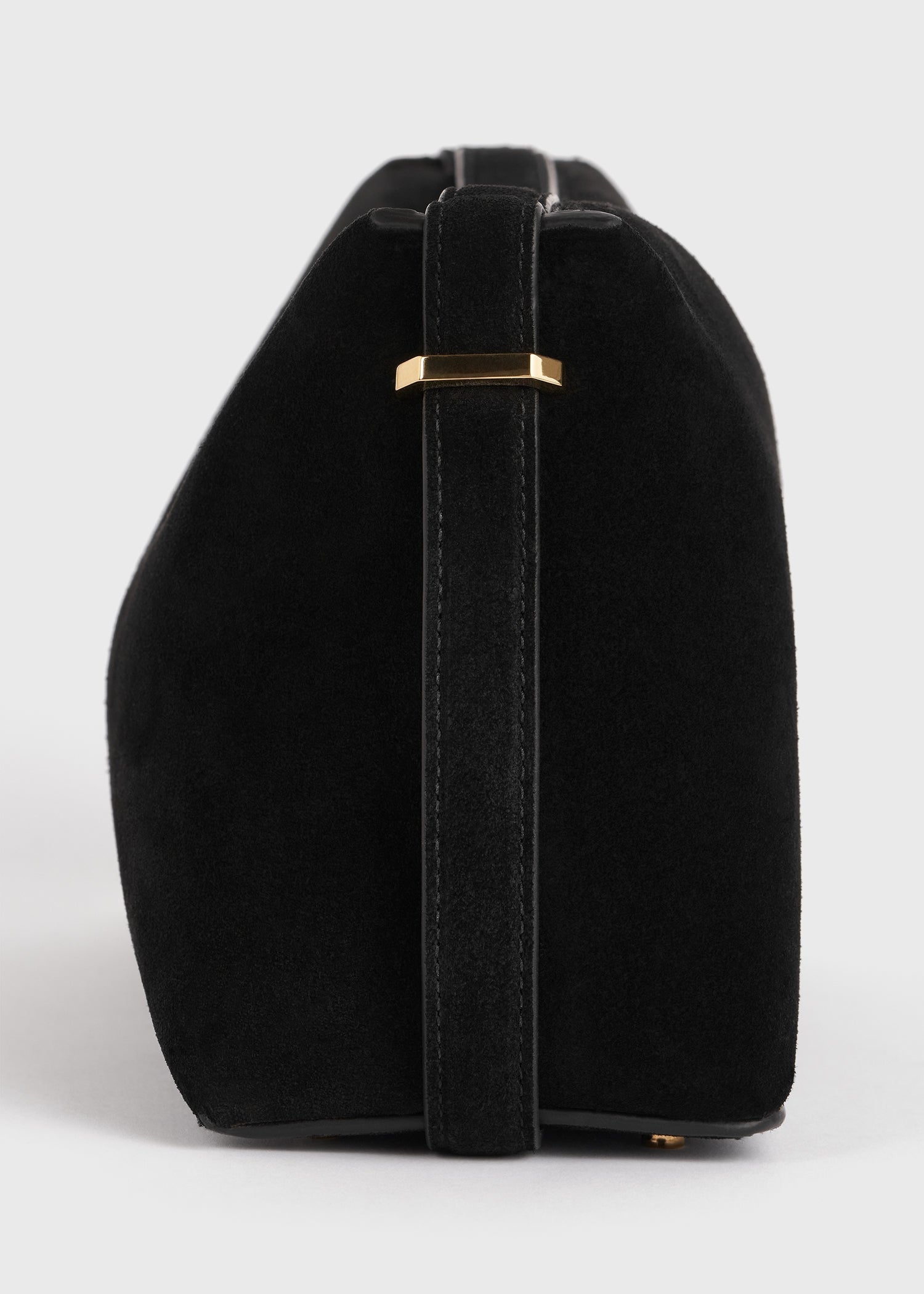 Belted suede clutch black 8 Belted suede clutch black