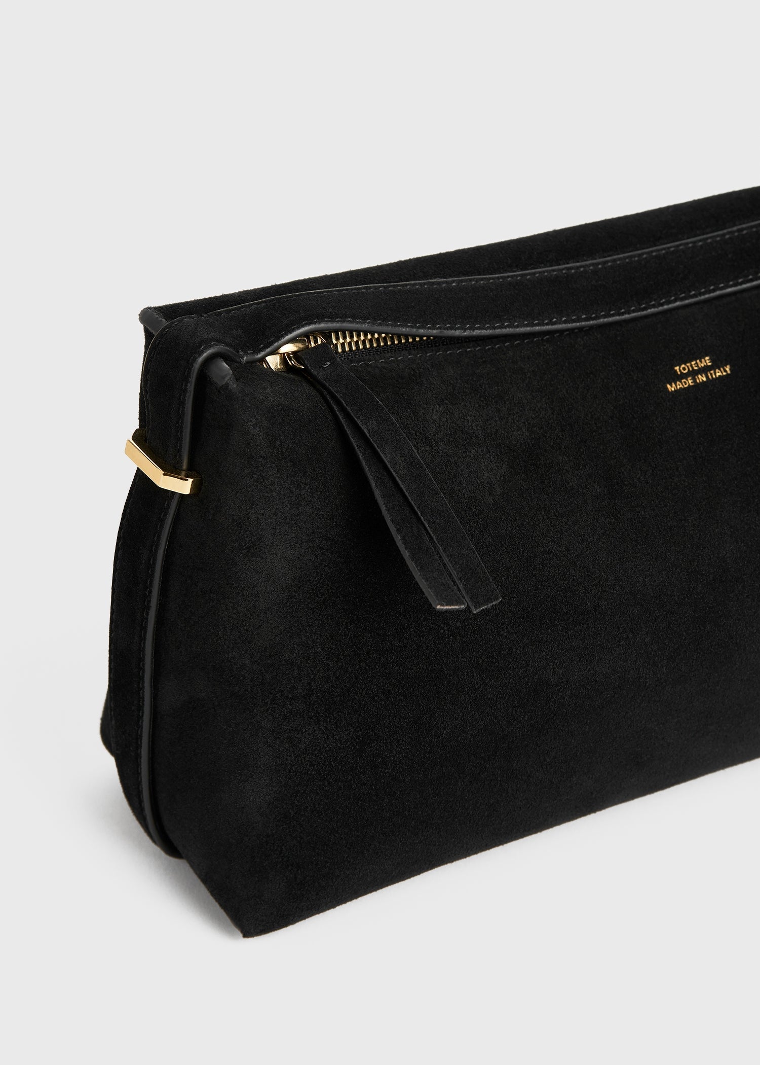 Belted suede clutch black 10 Belted suede clutch black