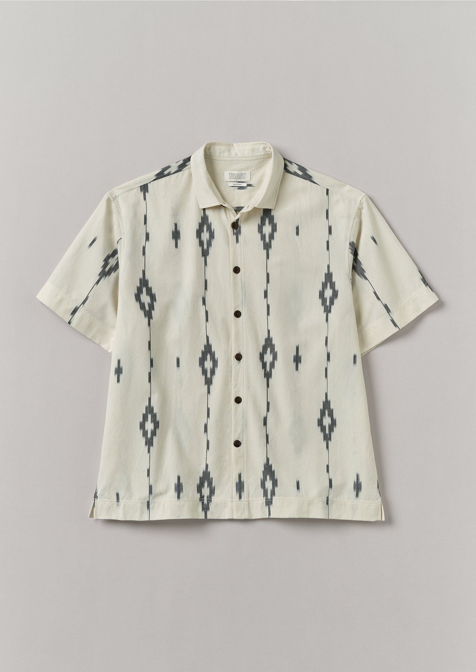 Kite Ikat Shirt | Navy/Ecru