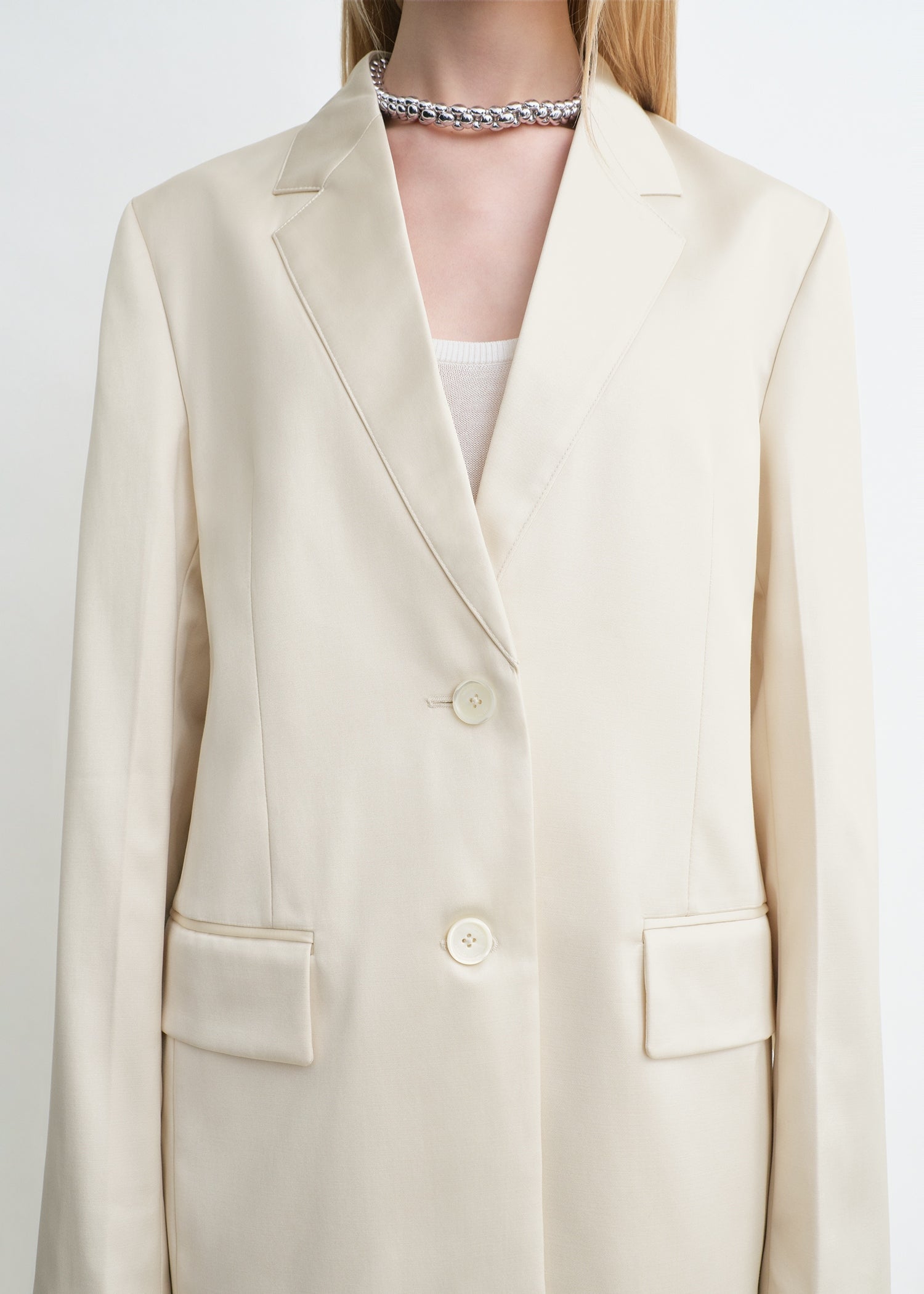 Stitch lapel jacket ecru 5 Stitch lapel jacket ecru