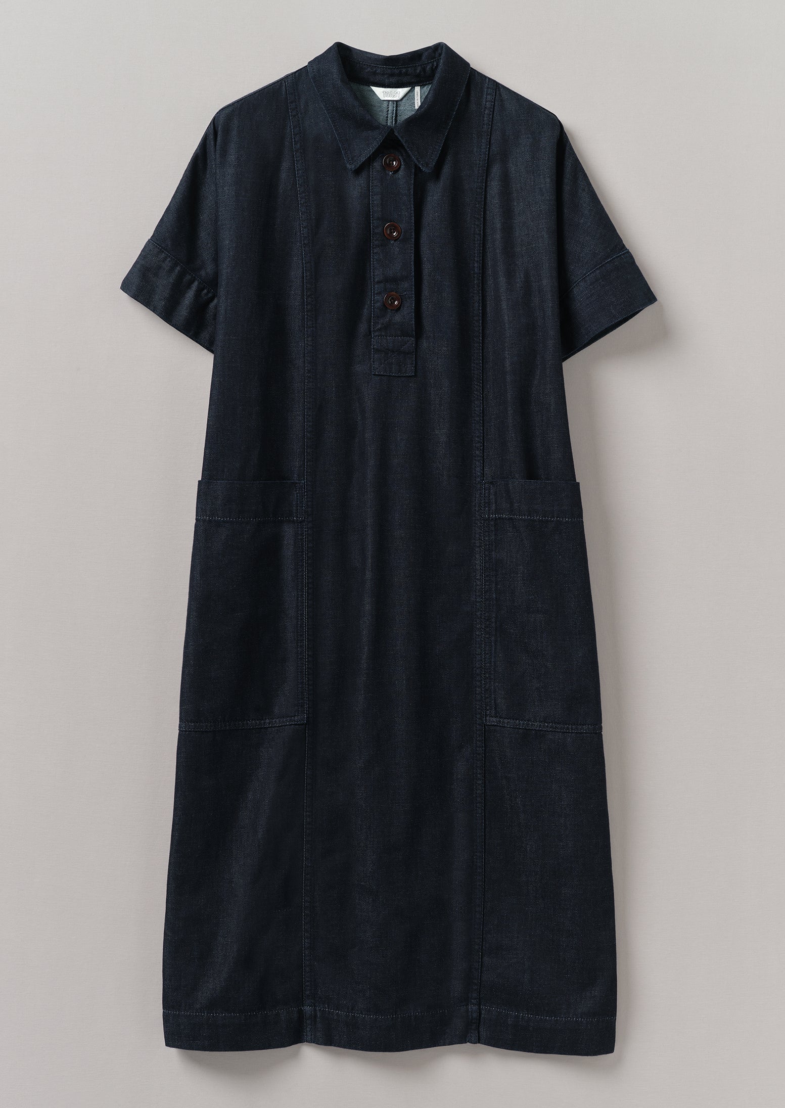 Cotton Denim Tunic Dress | Indigo