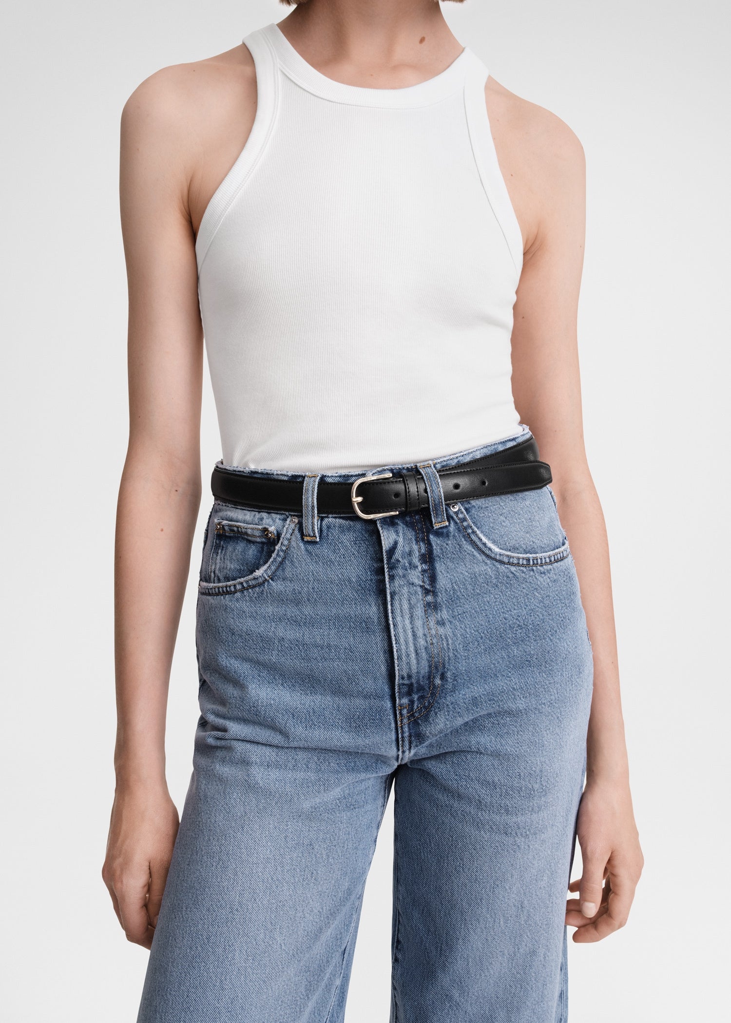 Flare fit denim worn blue 5 Flare fit denim worn blue