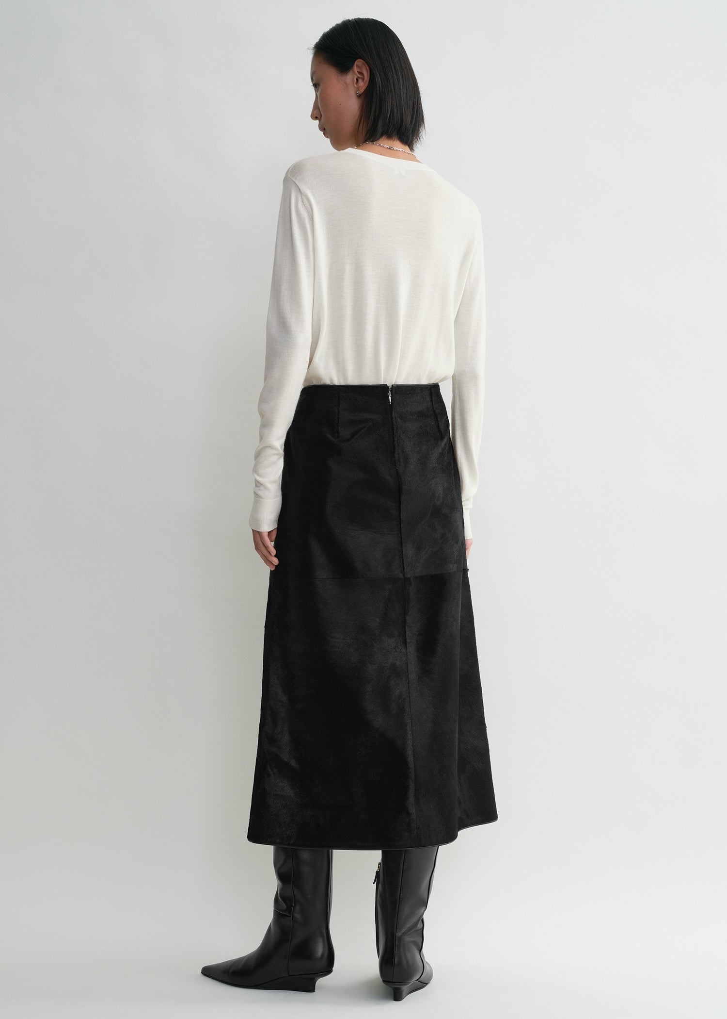 Pony hair skirt black 4 Pony hair skirt black