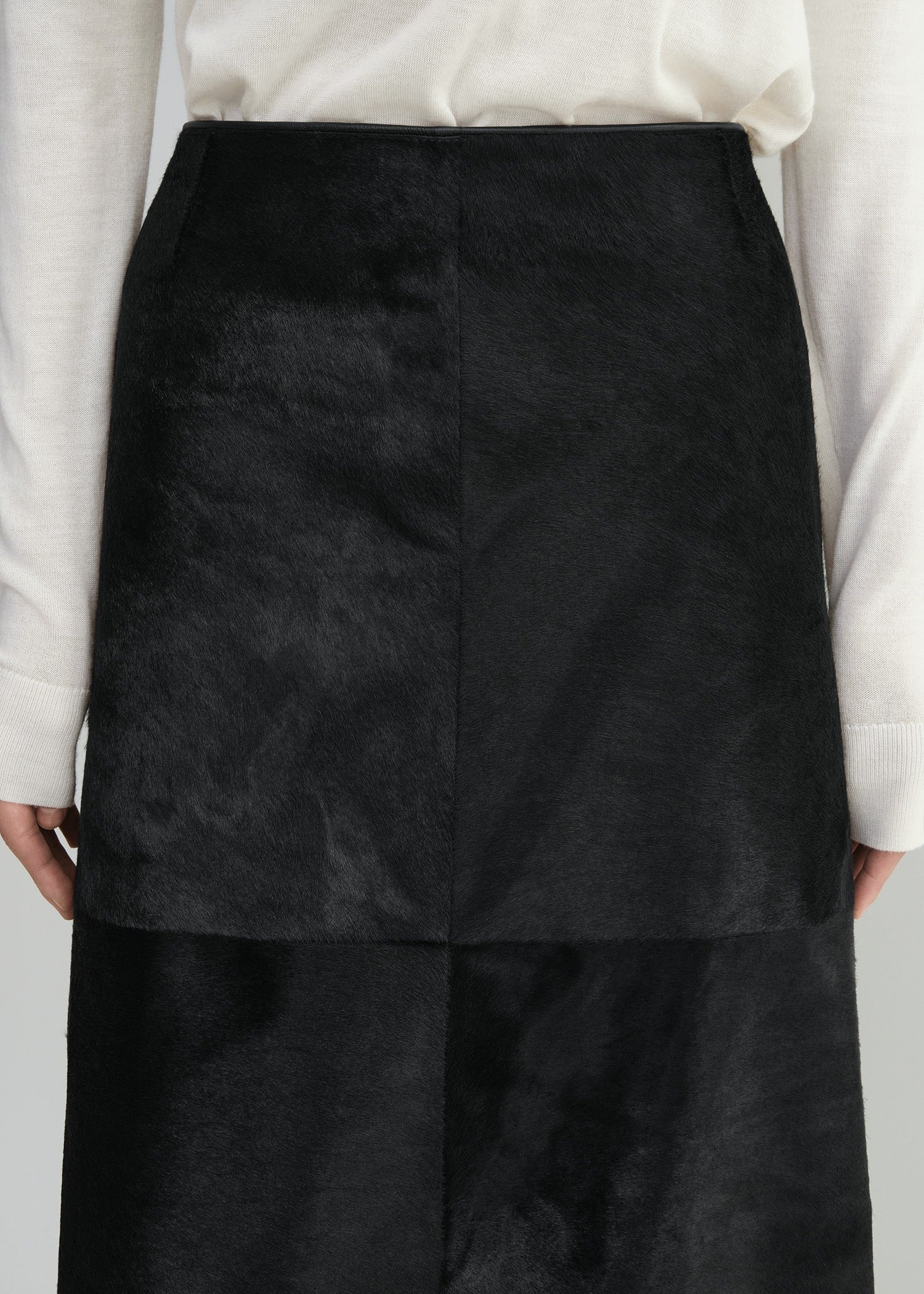Pony hair skirt black 5 Pony hair skirt black