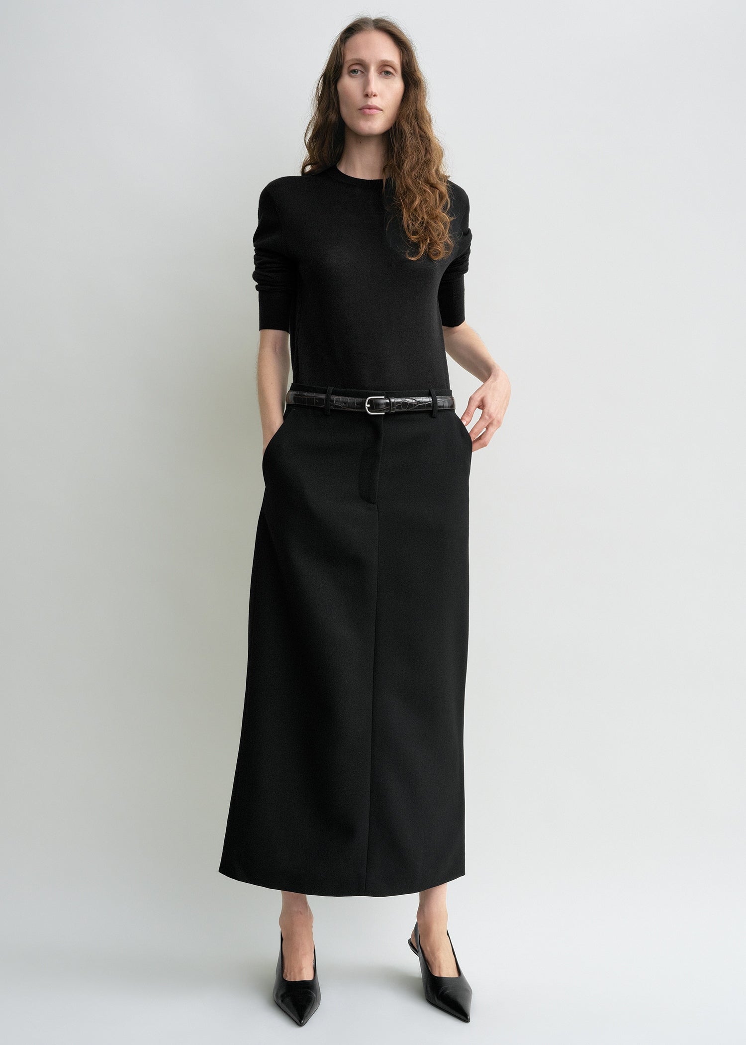 Low-waist straight skirt black petite 3 Low-waist straight skirt black petite