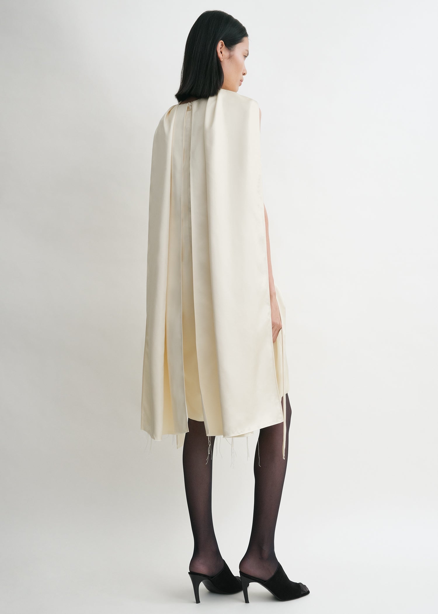Cocoon scarf dress ecru 4 Cocoon scarf dress ecru
