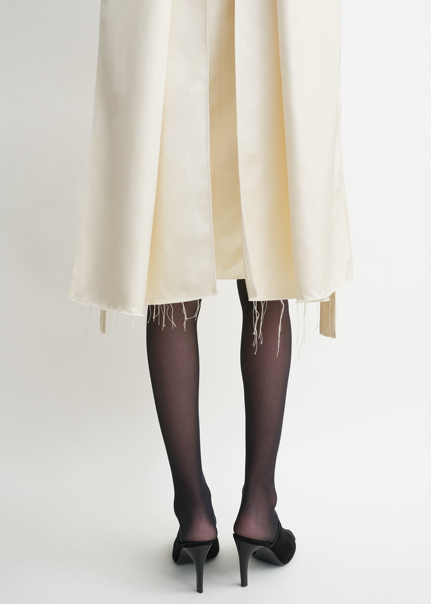 Cocoon scarf dress ecru 6 Cocoon scarf dress ecru