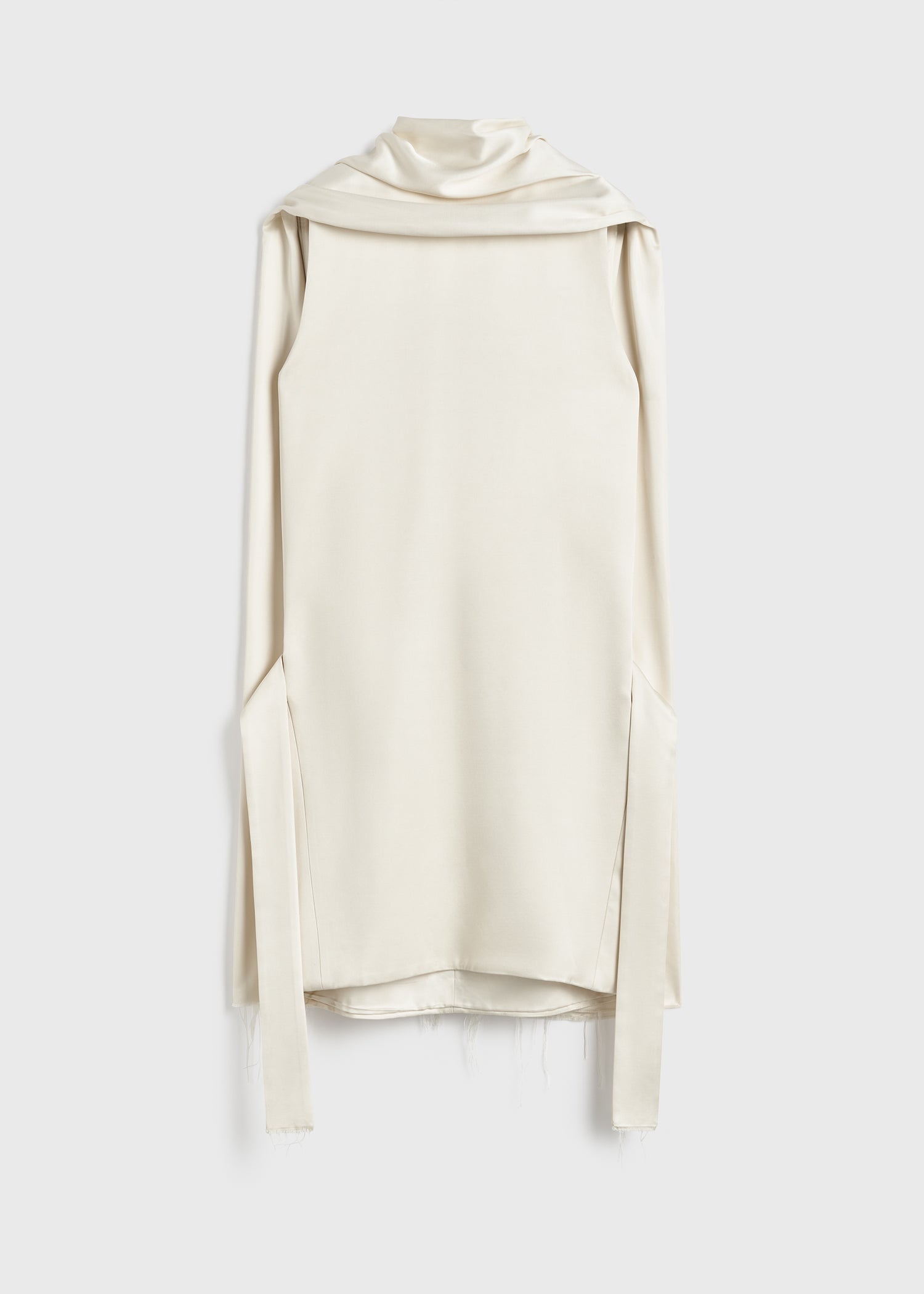 Cocoon scarf dress ecru 7 Cocoon scarf dress ecru