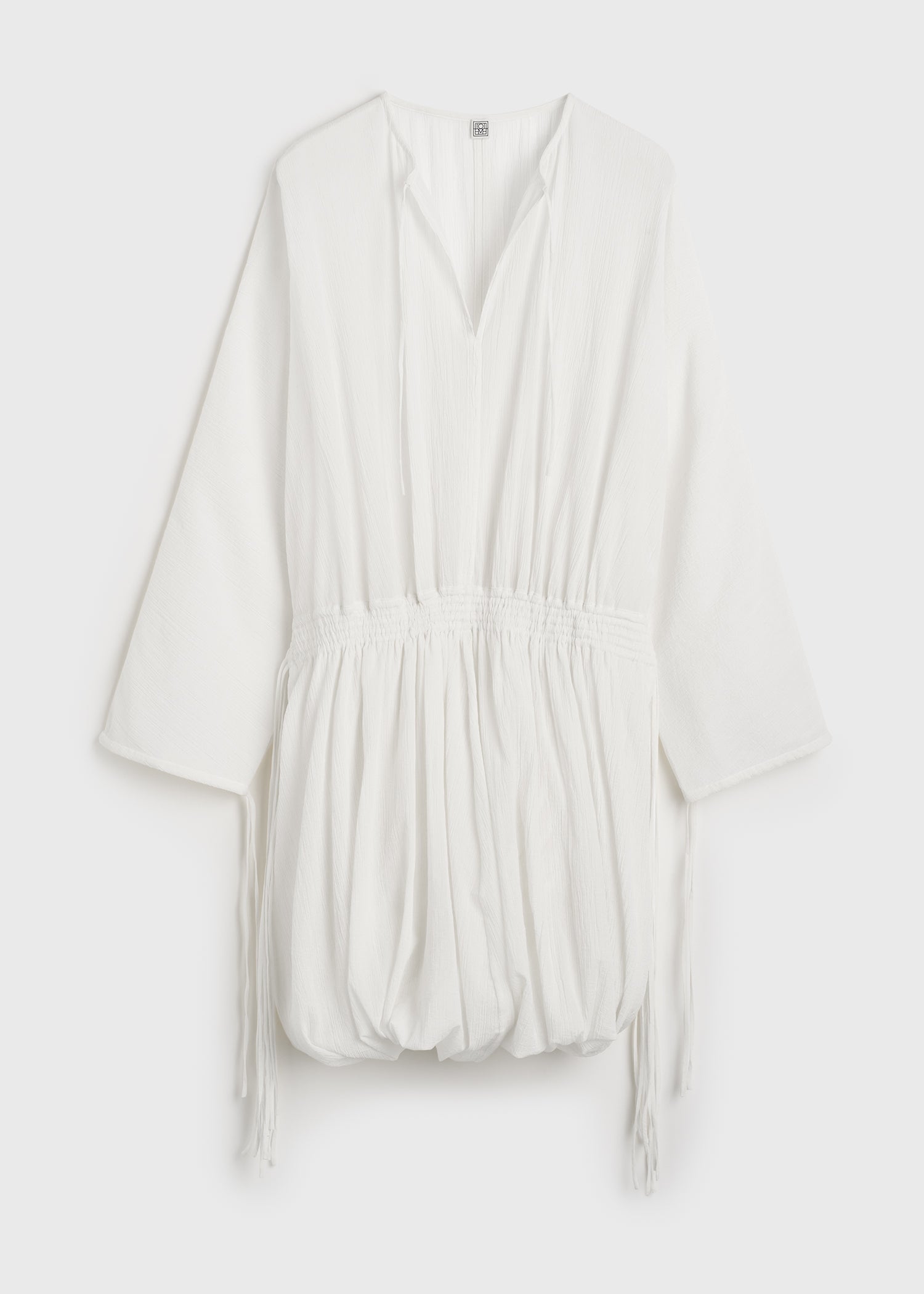 Drawstring dress off-white 6 Drawstring dress off-white