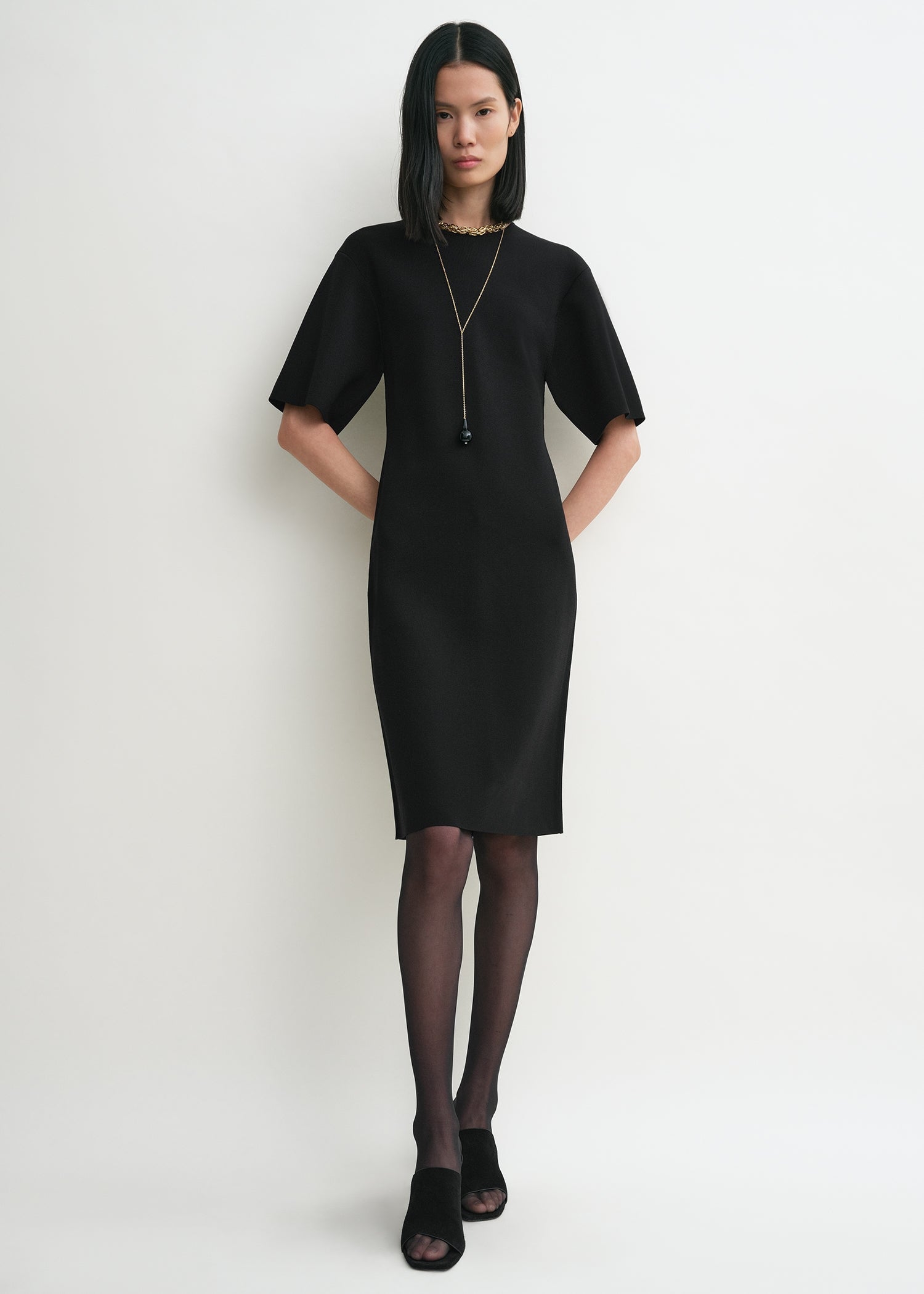 Tee knit dress black 3 Tee knit dress black